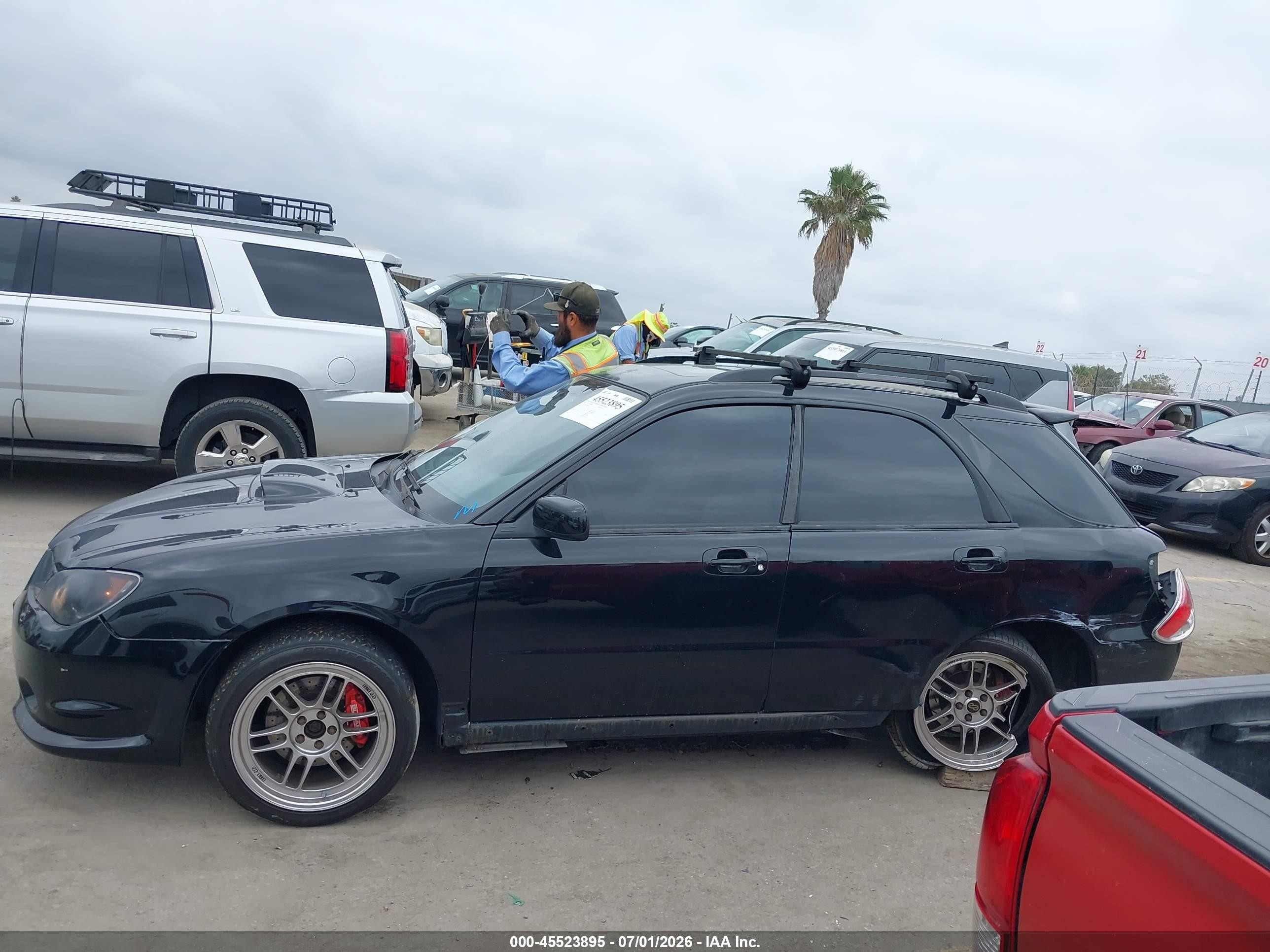 2007 Subaru Impreza Wrx Limited Black vin: JF1GG74697G808565