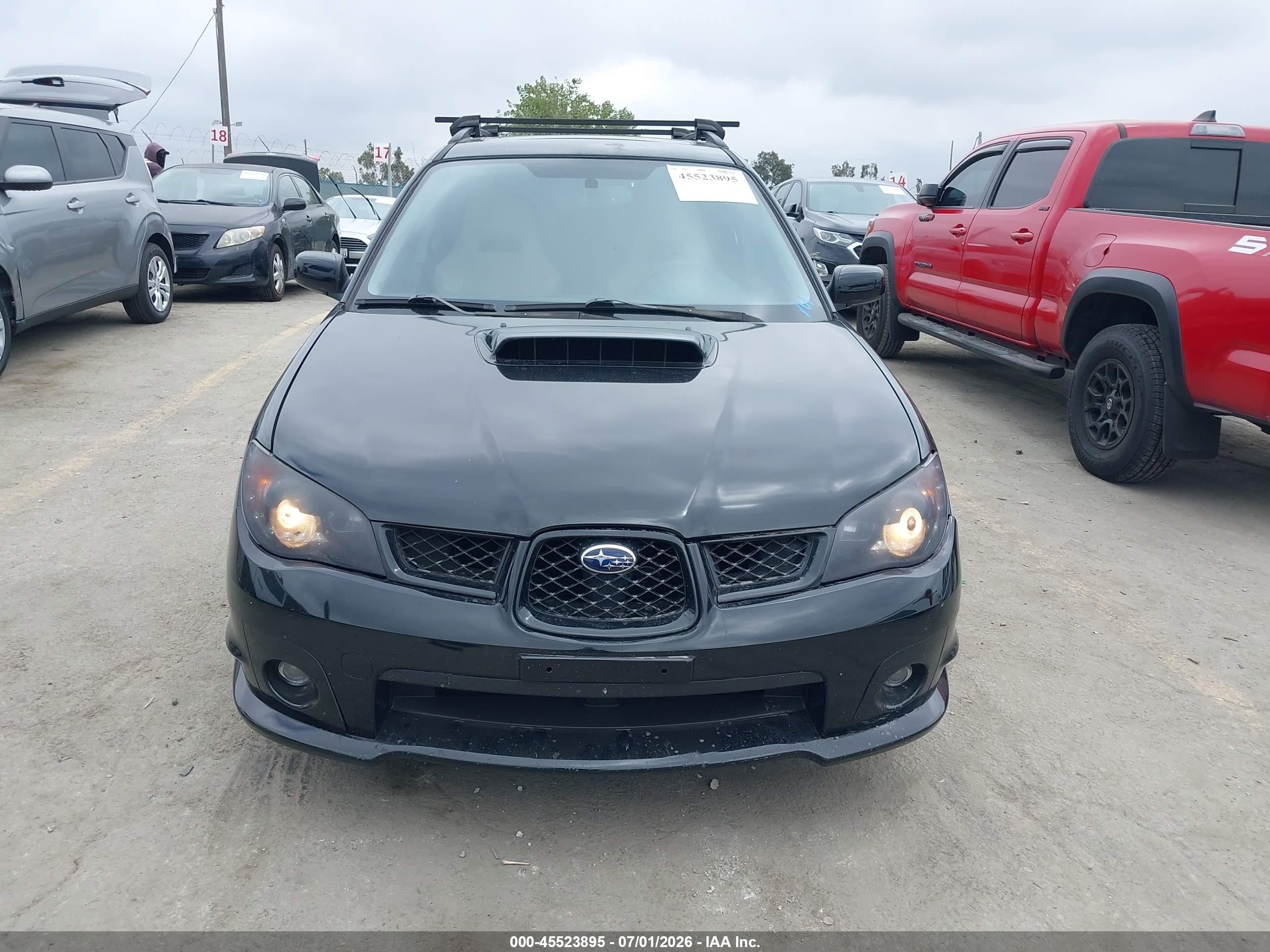 2007 Subaru Impreza Wrx Limited Black vin: JF1GG74697G808565