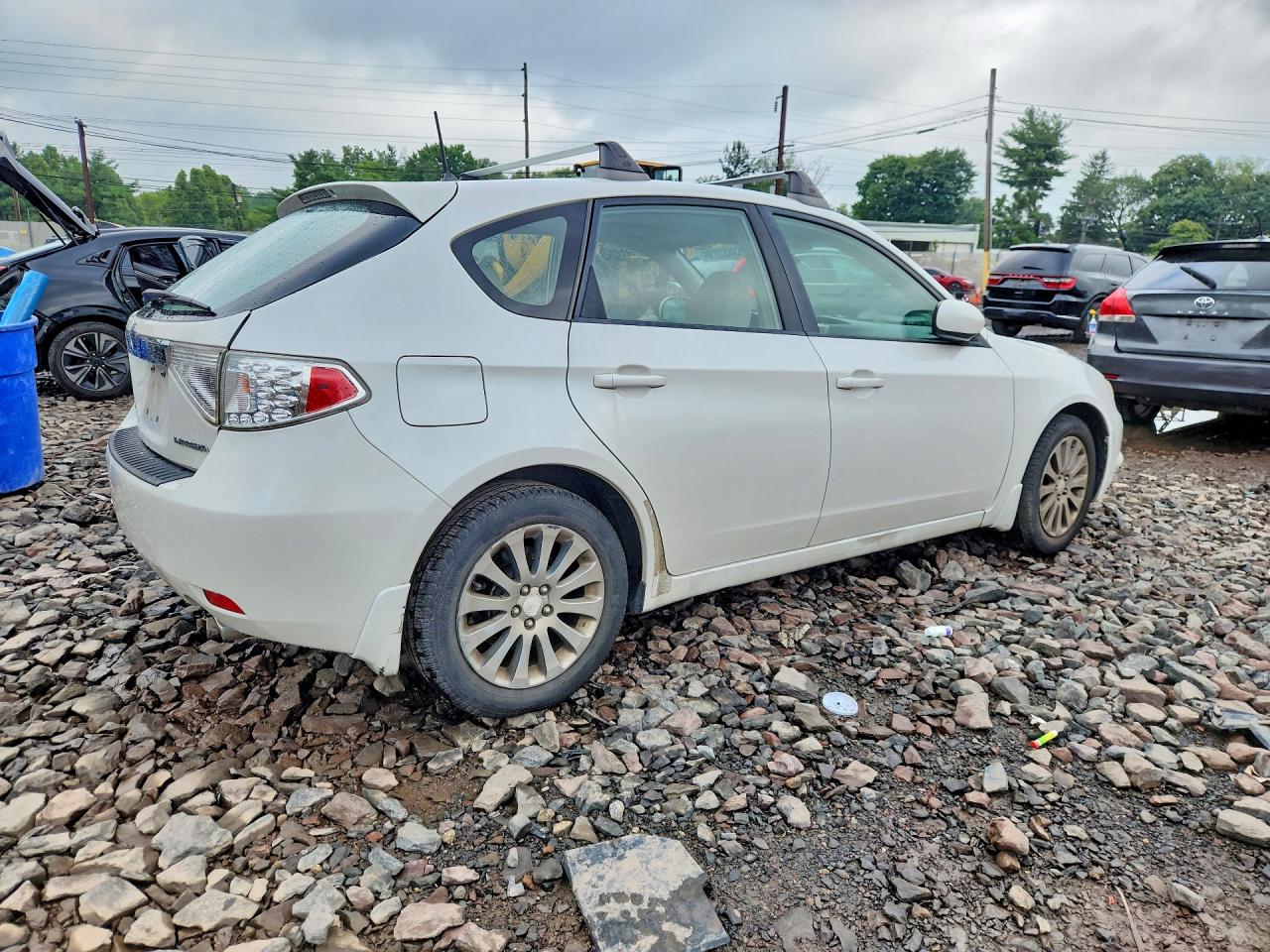 2009 Subaru Impreza 2.5i Premium White vin: JF1GH60669H818061