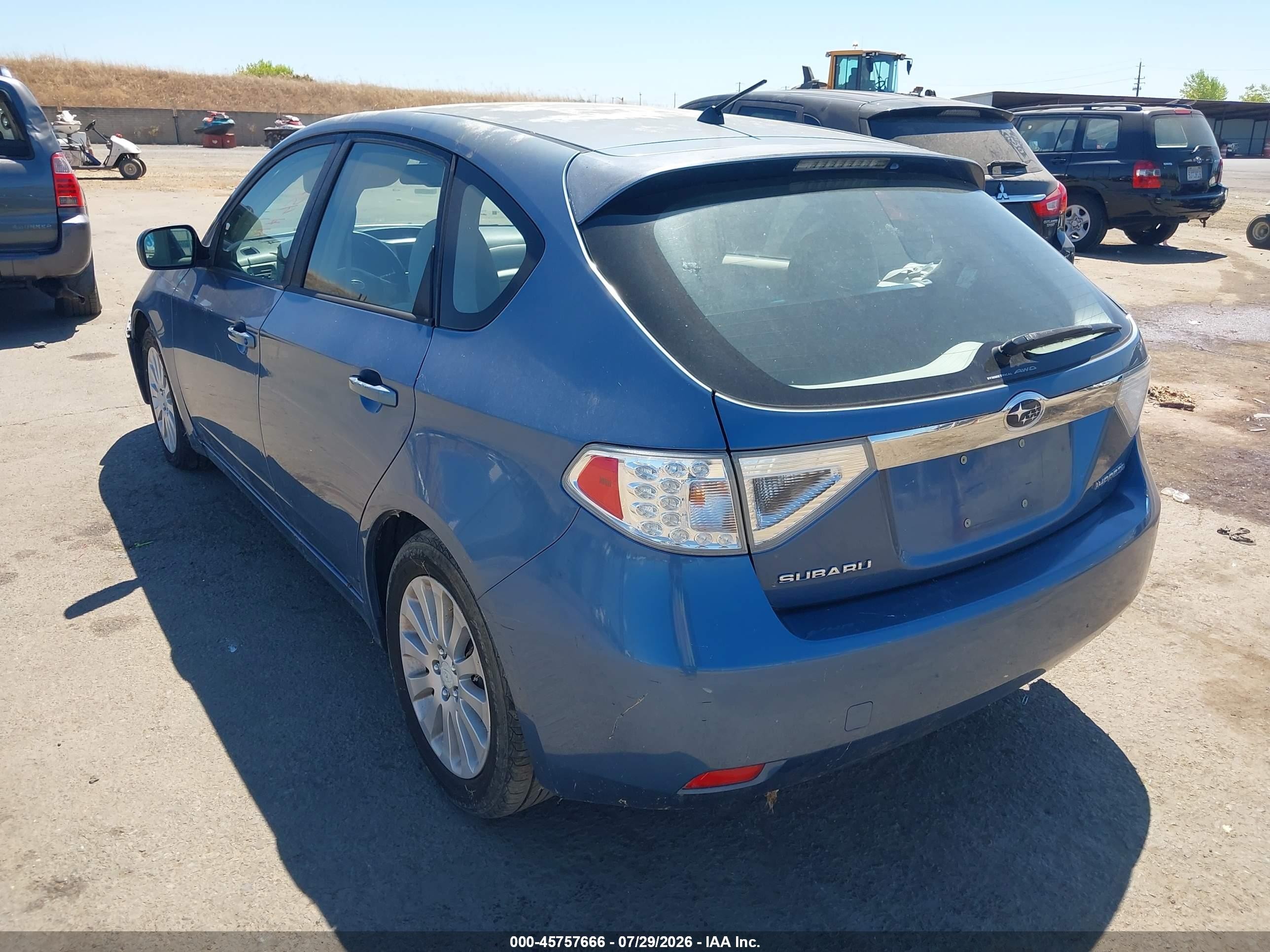 2009 Subaru Impreza 2.5i Blue vin: JF1GH60689H815209