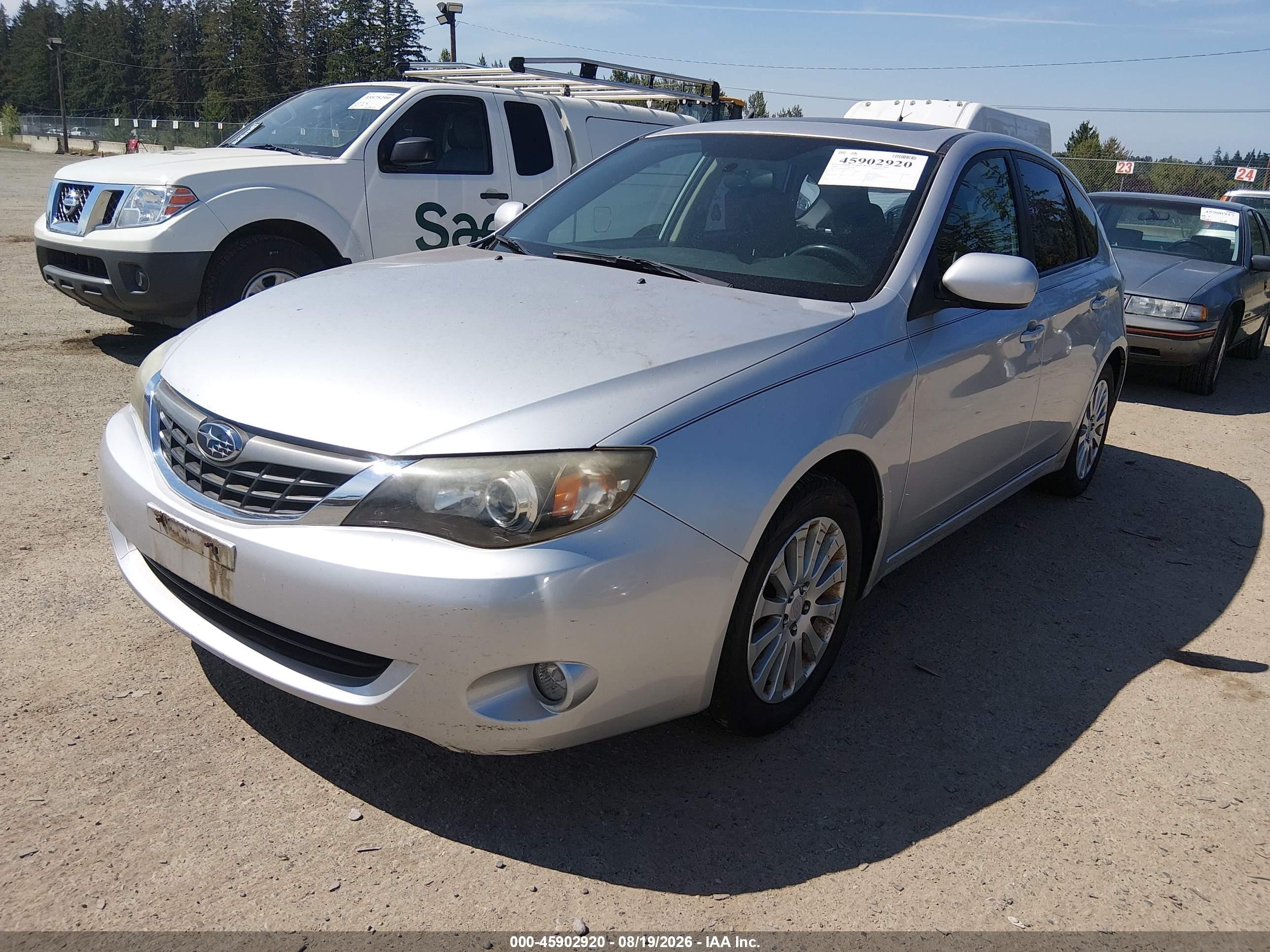 2009 Subaru Impreza 2.5i Silver vin: JF1GH60689H817753