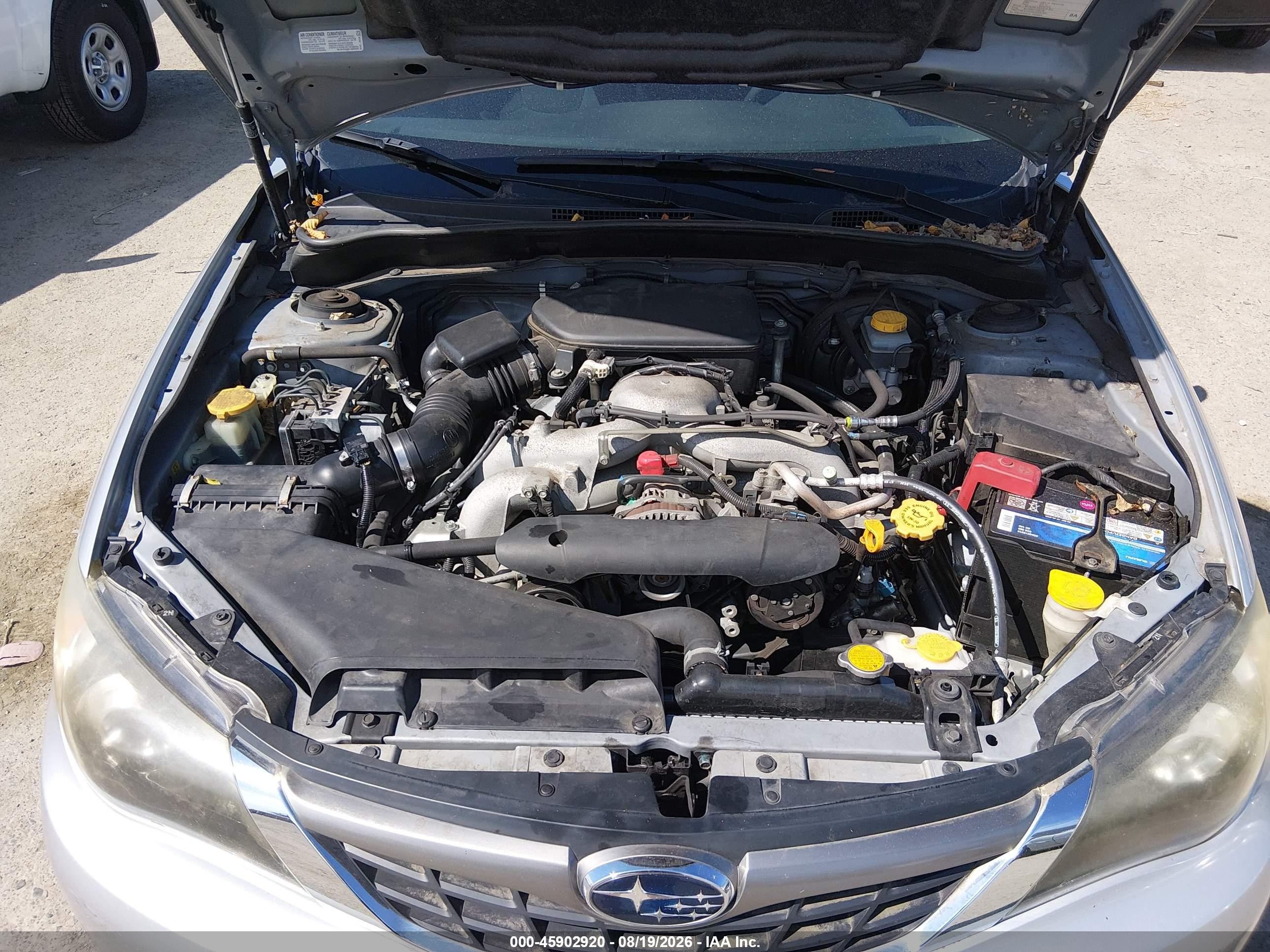 2009 Subaru Impreza 2.5i Silver vin: JF1GH60689H817753