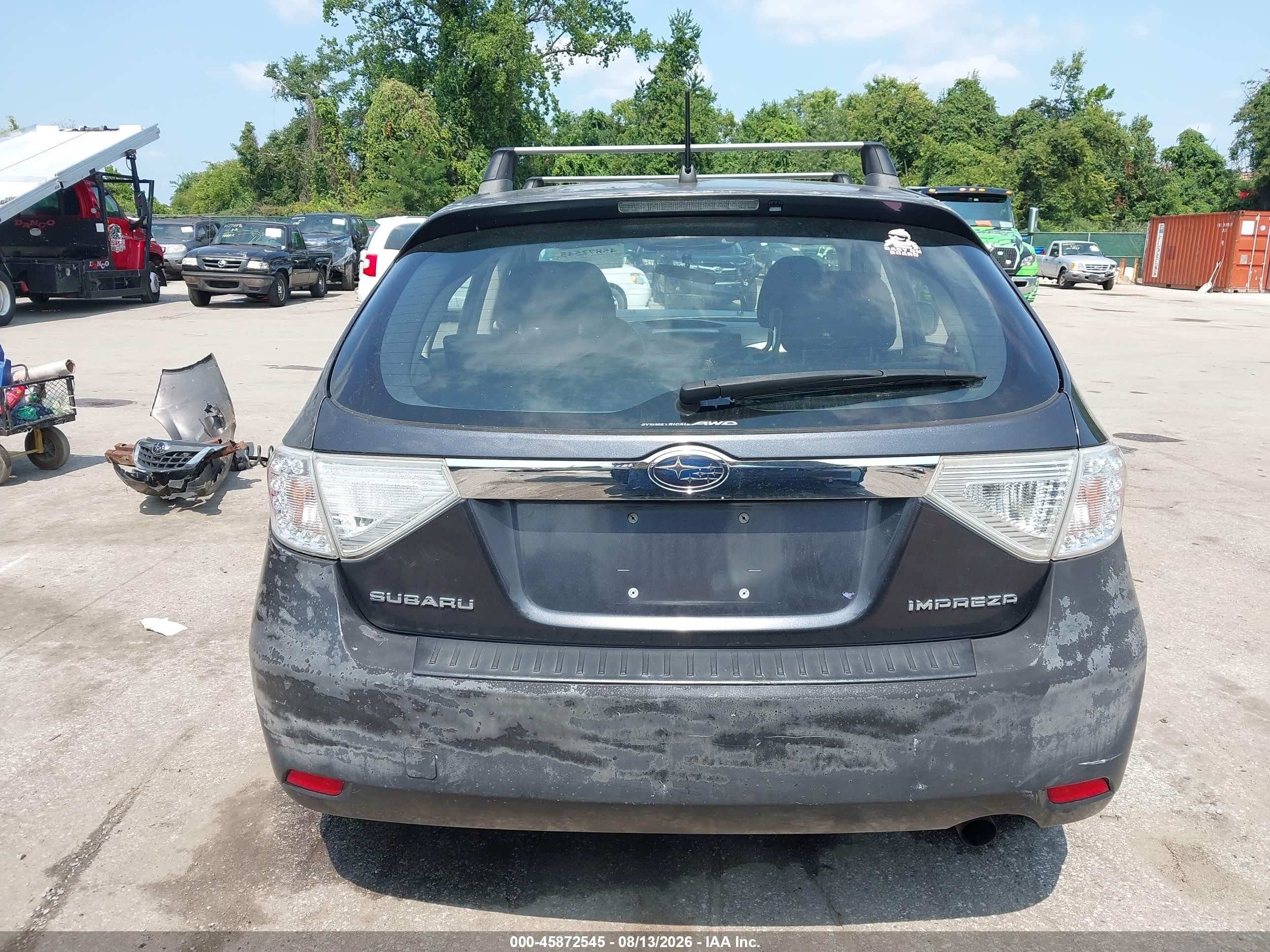 2009 Subaru Impreza 2.5i Gray vin: JF1GH60699H802629