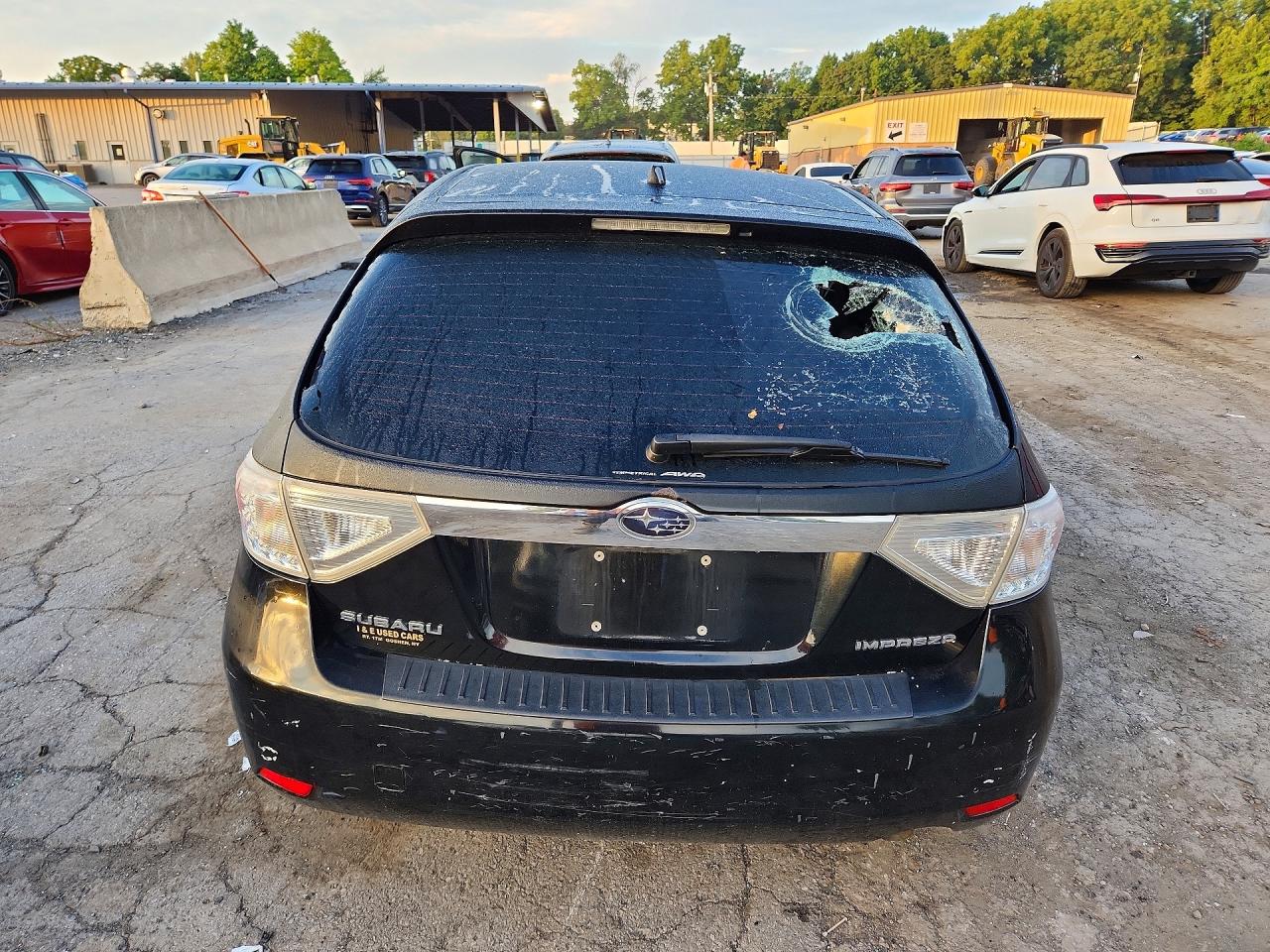 2008 Subaru Impreza 2.5i Black vin: JF1GH61608H806744