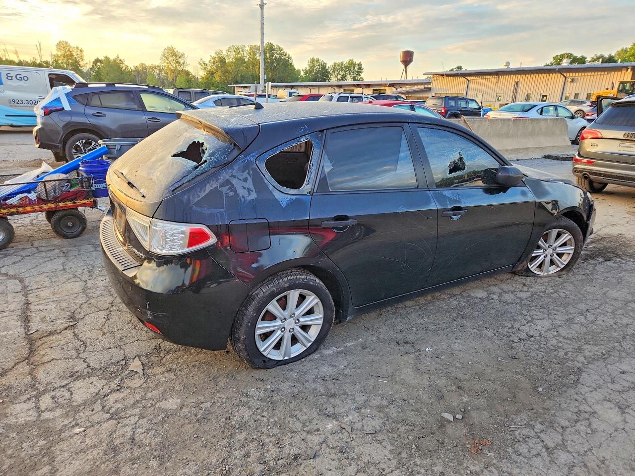 2008 Subaru Impreza 2.5i Black vin: JF1GH61608H806744