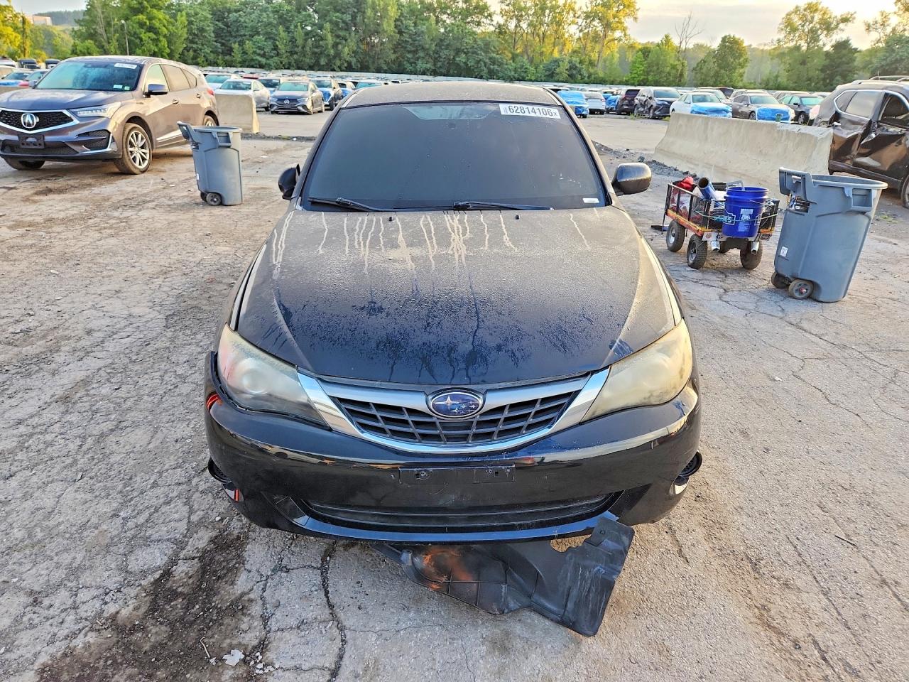 2008 Subaru Impreza 2.5i Black vin: JF1GH61608H806744