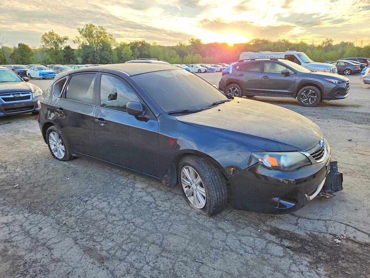 2008 Subaru Impreza 2.5i Black vin: JF1GH61608H806744