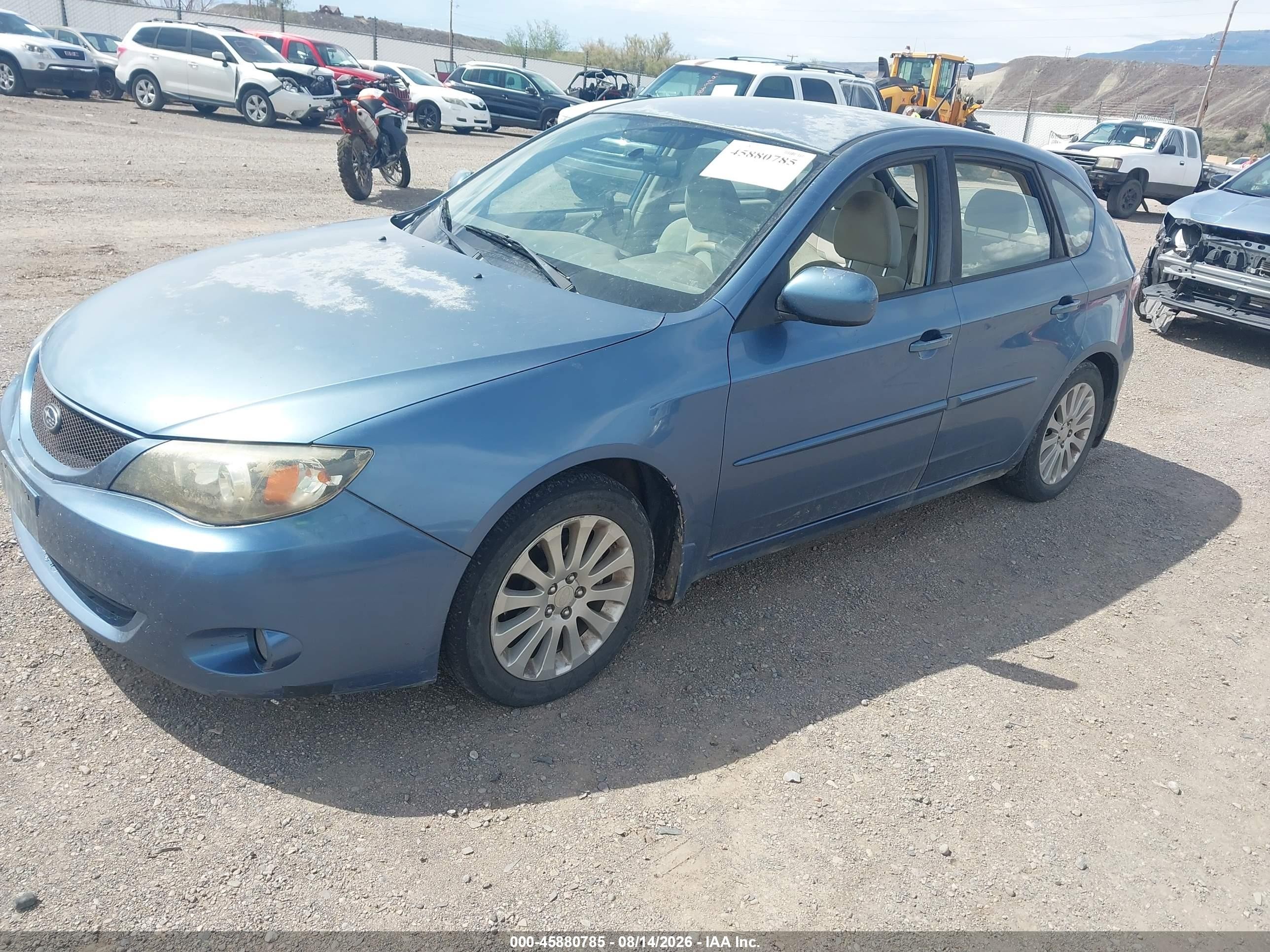 2008 Subaru Impreza 2.5i Blue vin: JF1GH61608H808509