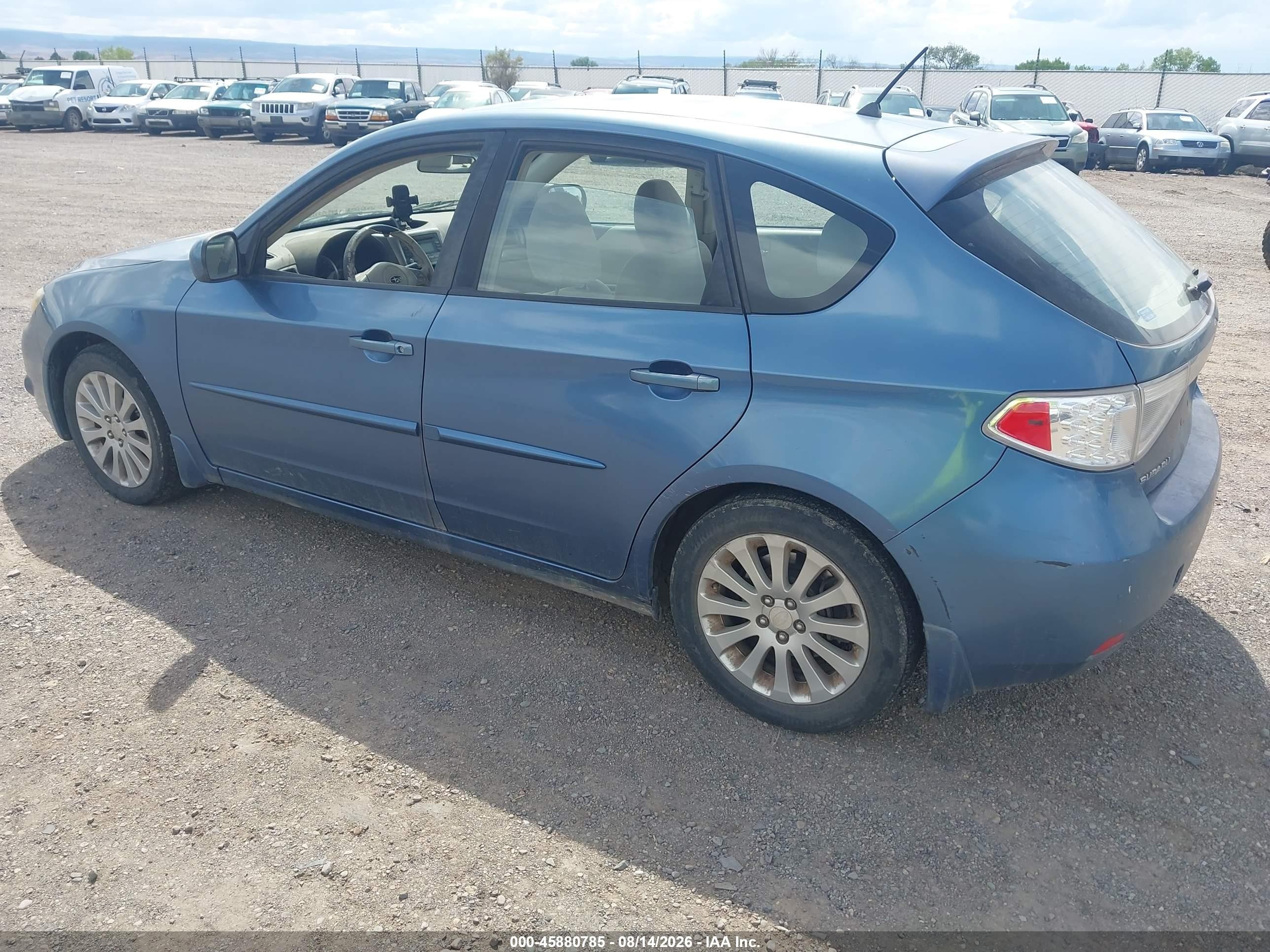 2008 Subaru Impreza 2.5i Blue vin: JF1GH61608H808509