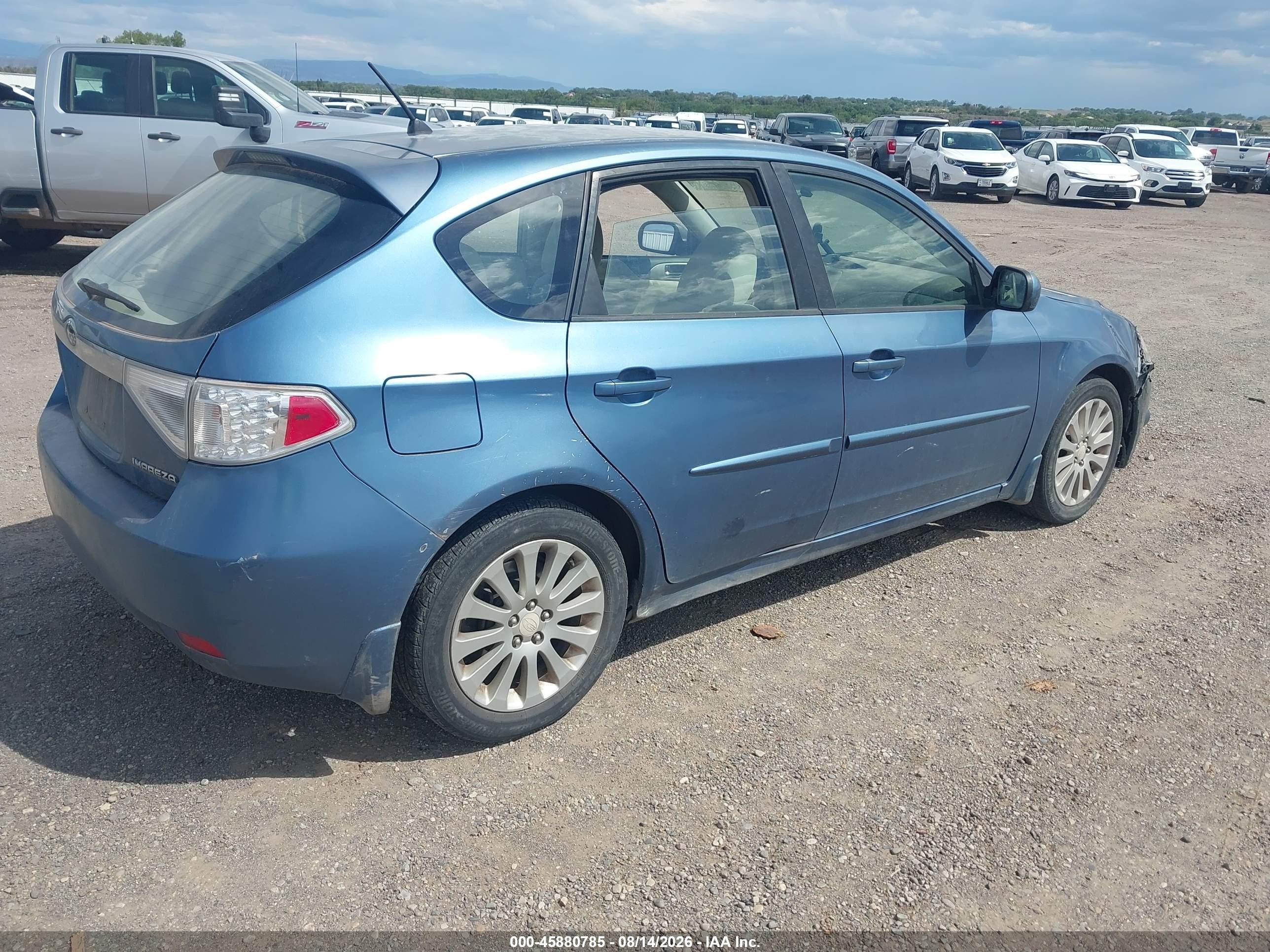 2008 Subaru Impreza 2.5i Blue vin: JF1GH61608H808509