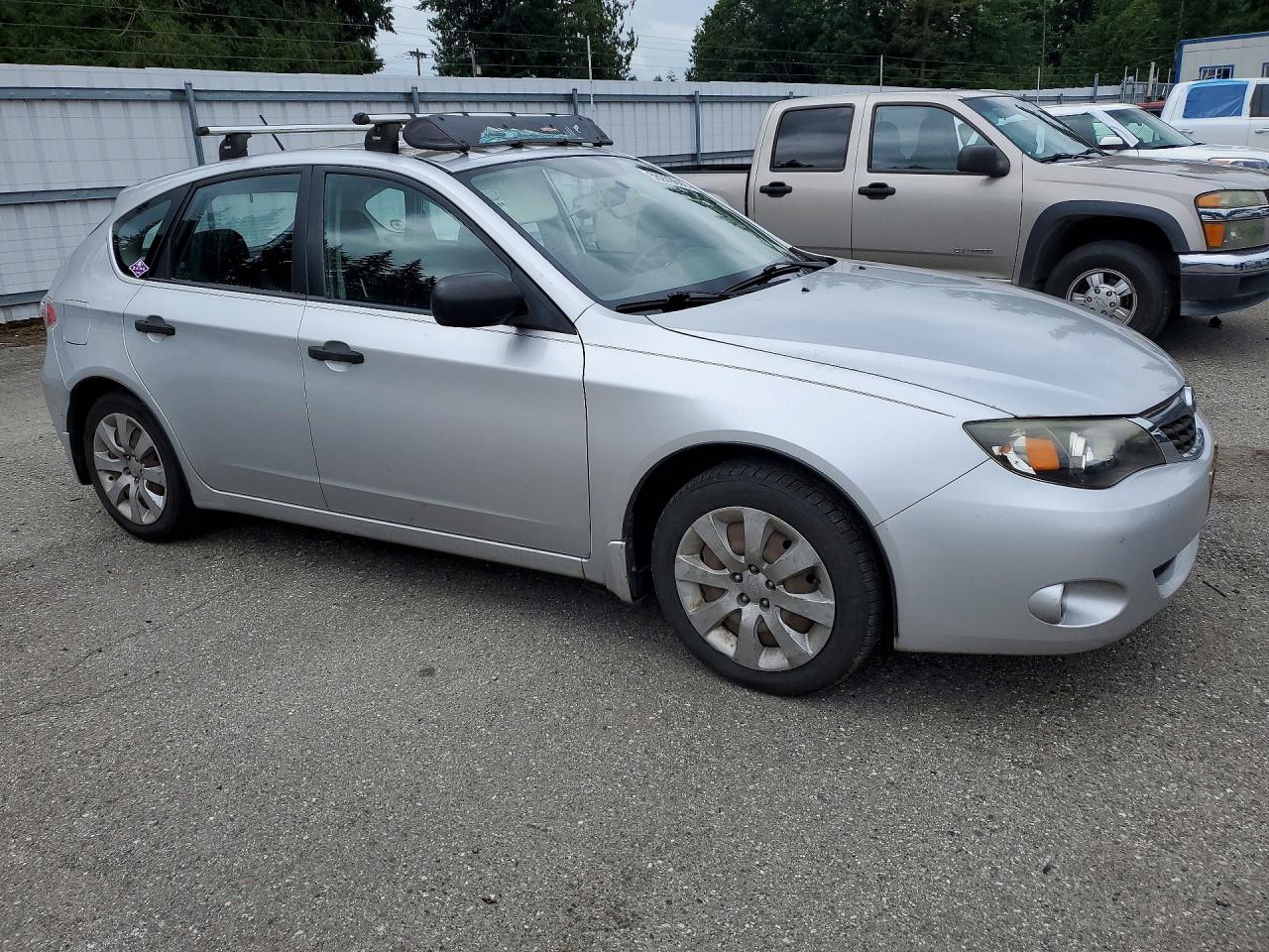 2008 Subaru Impreza 2.5i Серебряный vin: JF1GH61618G822263