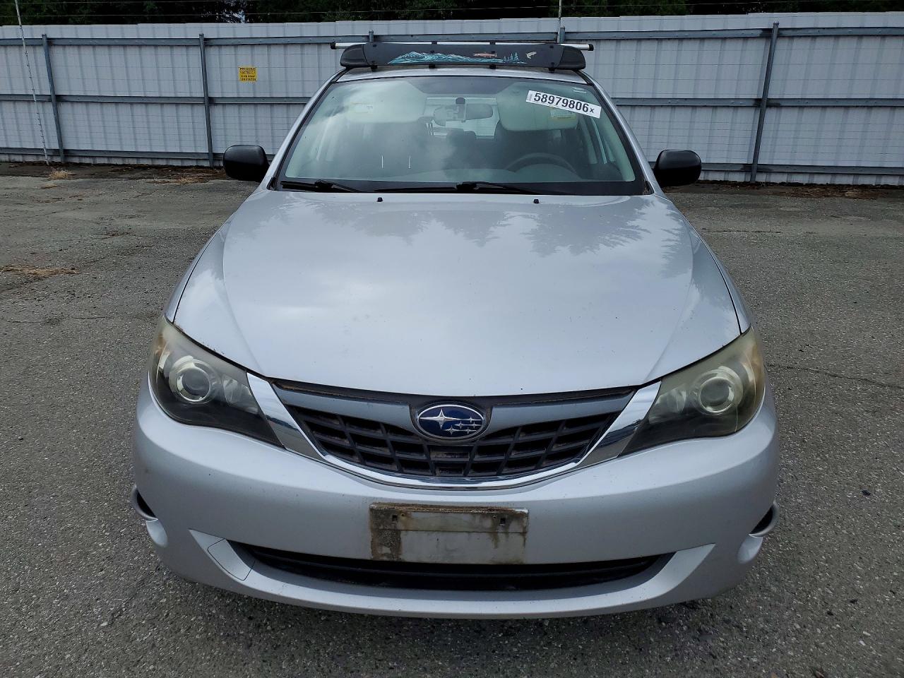 2008 Subaru Impreza 2.5i Серебряный vin: JF1GH61618G822263