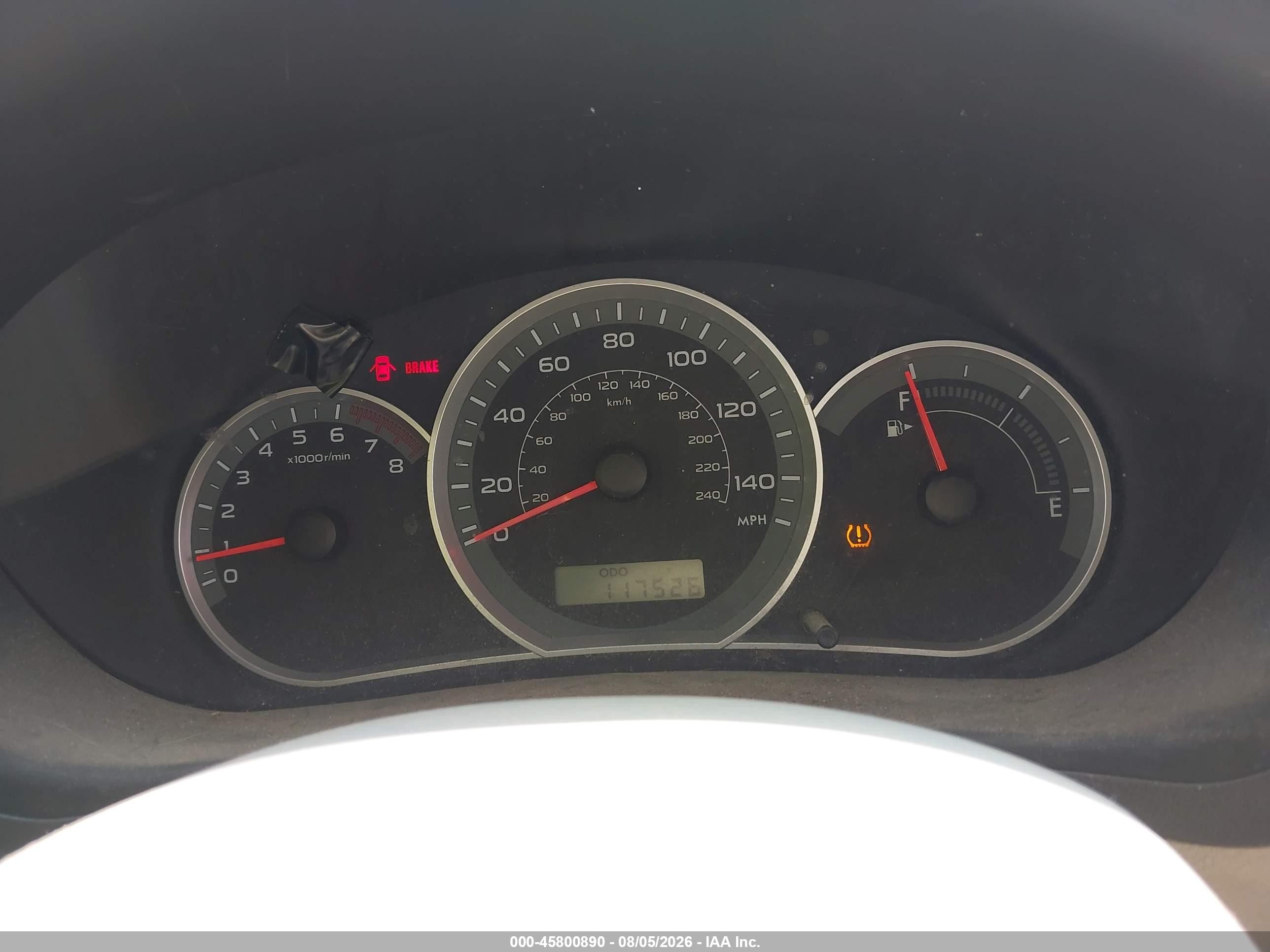 2008 Subaru Impreza 2.5i White vin: JF1GH61618G835594