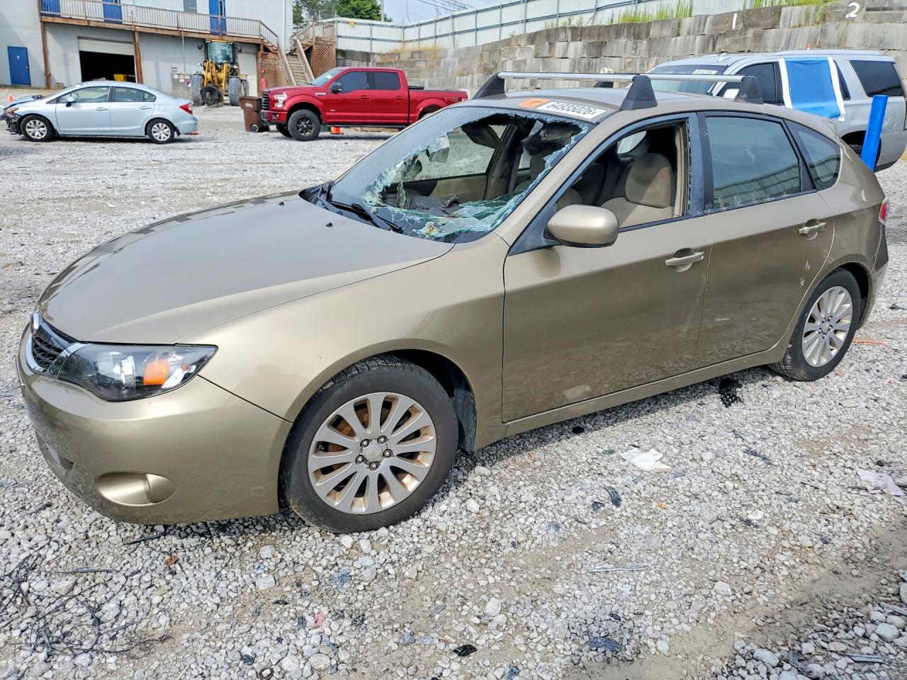 2008 Subaru Impreza 2.5i Beige vin: JF1GH61618H812116