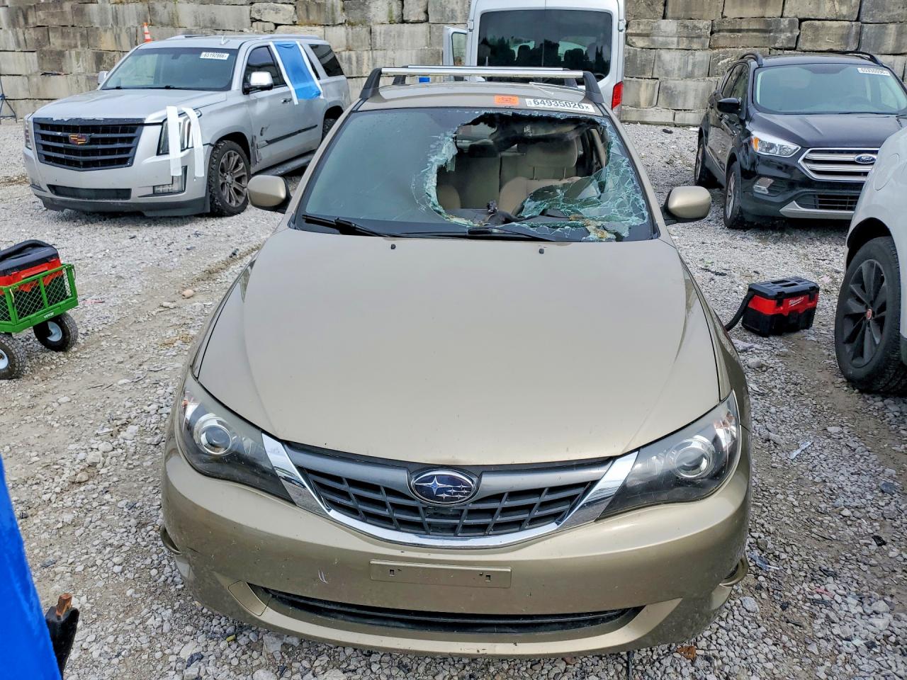 2008 Subaru Impreza 2.5i Beige vin: JF1GH61618H812116