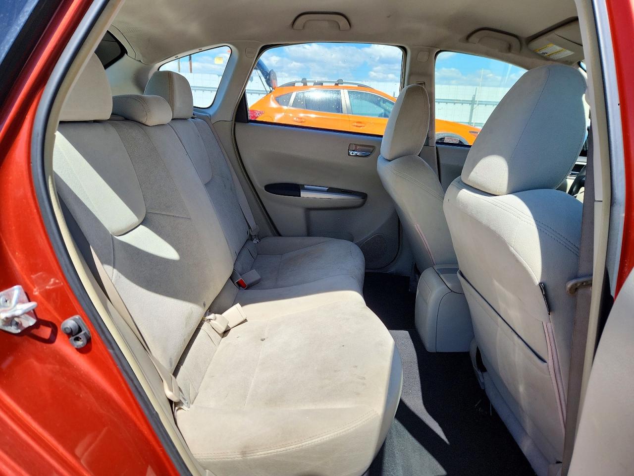 2009 Subaru Impreza 2.5i Orange vin: JF1GH61619H807614