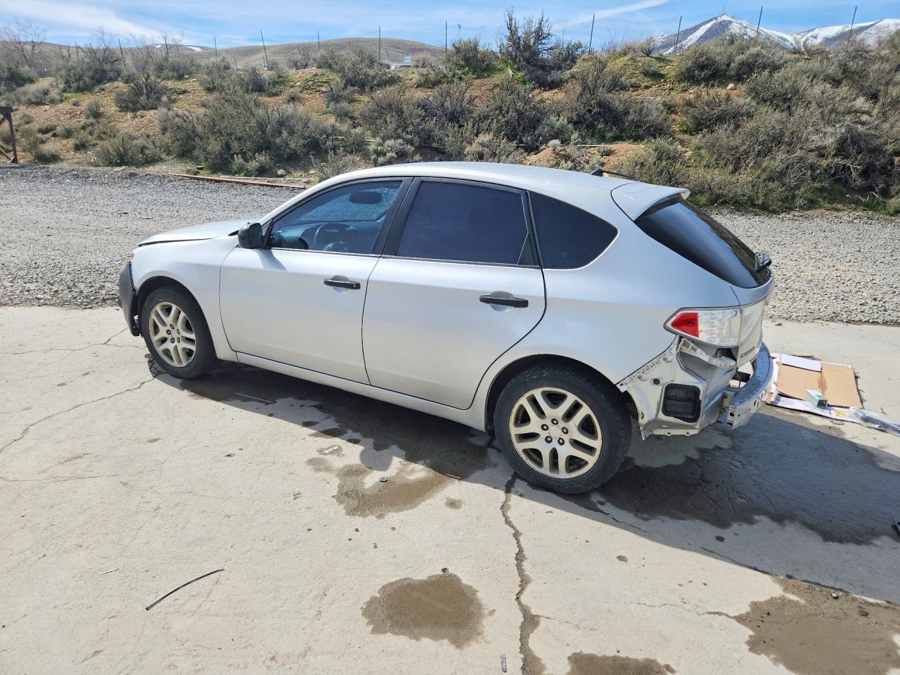 2008 Subaru Impreza 2.5i Silver vin: JF1GH61628G804337