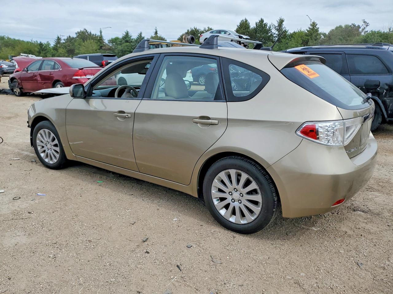 2008 Subaru Impreza 2.5i Tan vin: JF1GH61628H810262