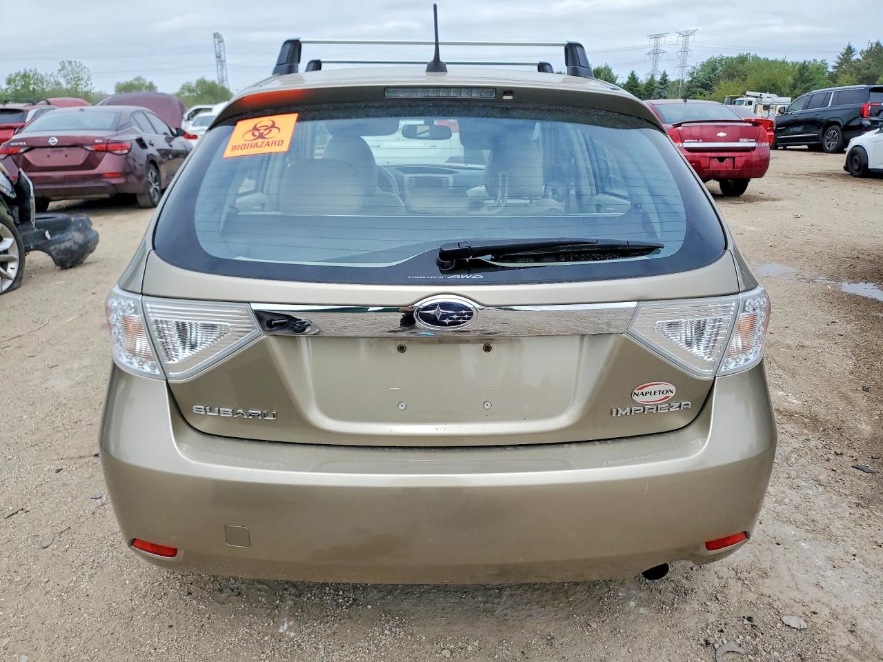 2008 Subaru Impreza 2.5i Tan vin: JF1GH61628H810262