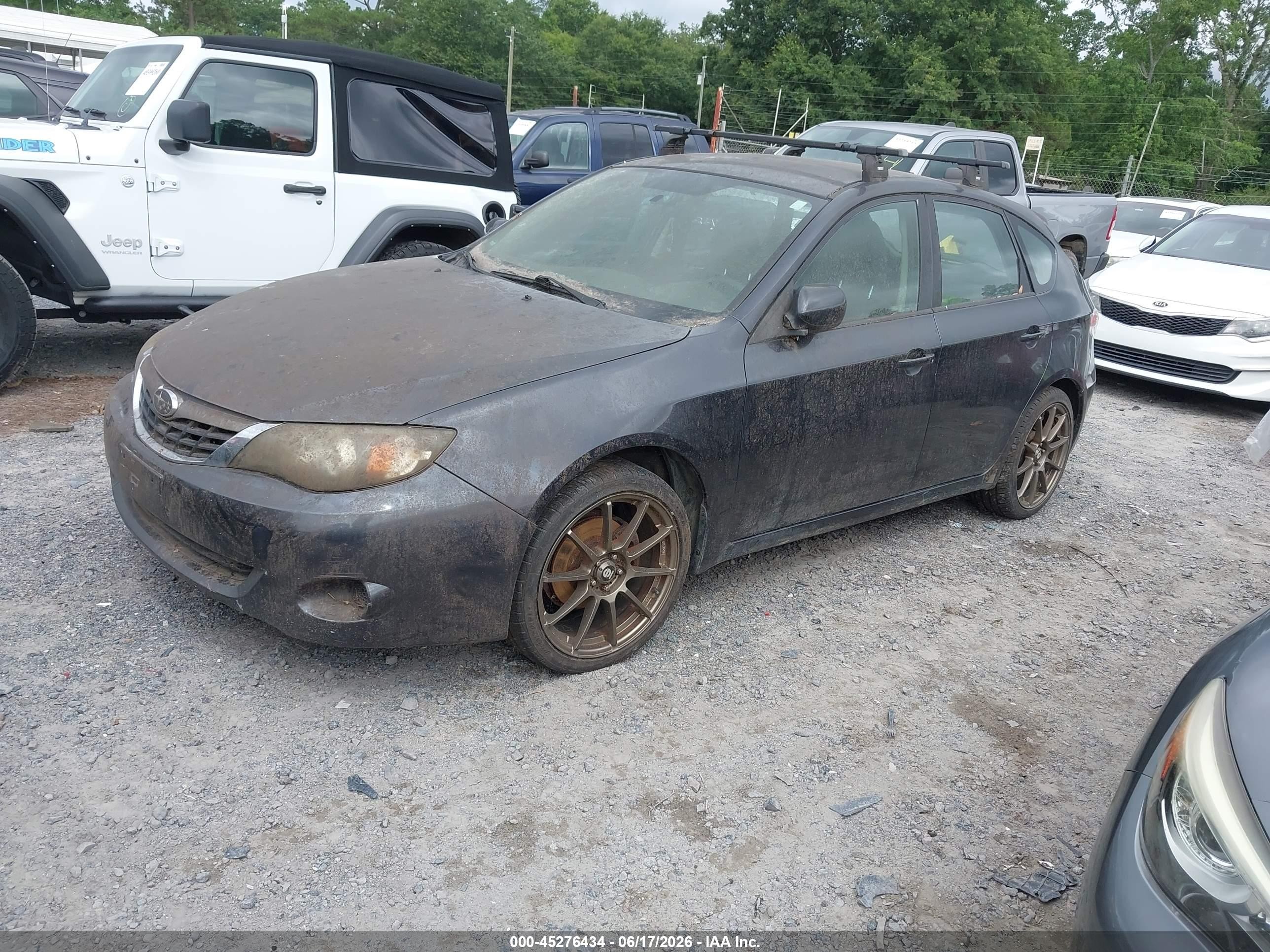 2009 Subaru Impreza 2.5i Black vin: JF1GH61629G820314