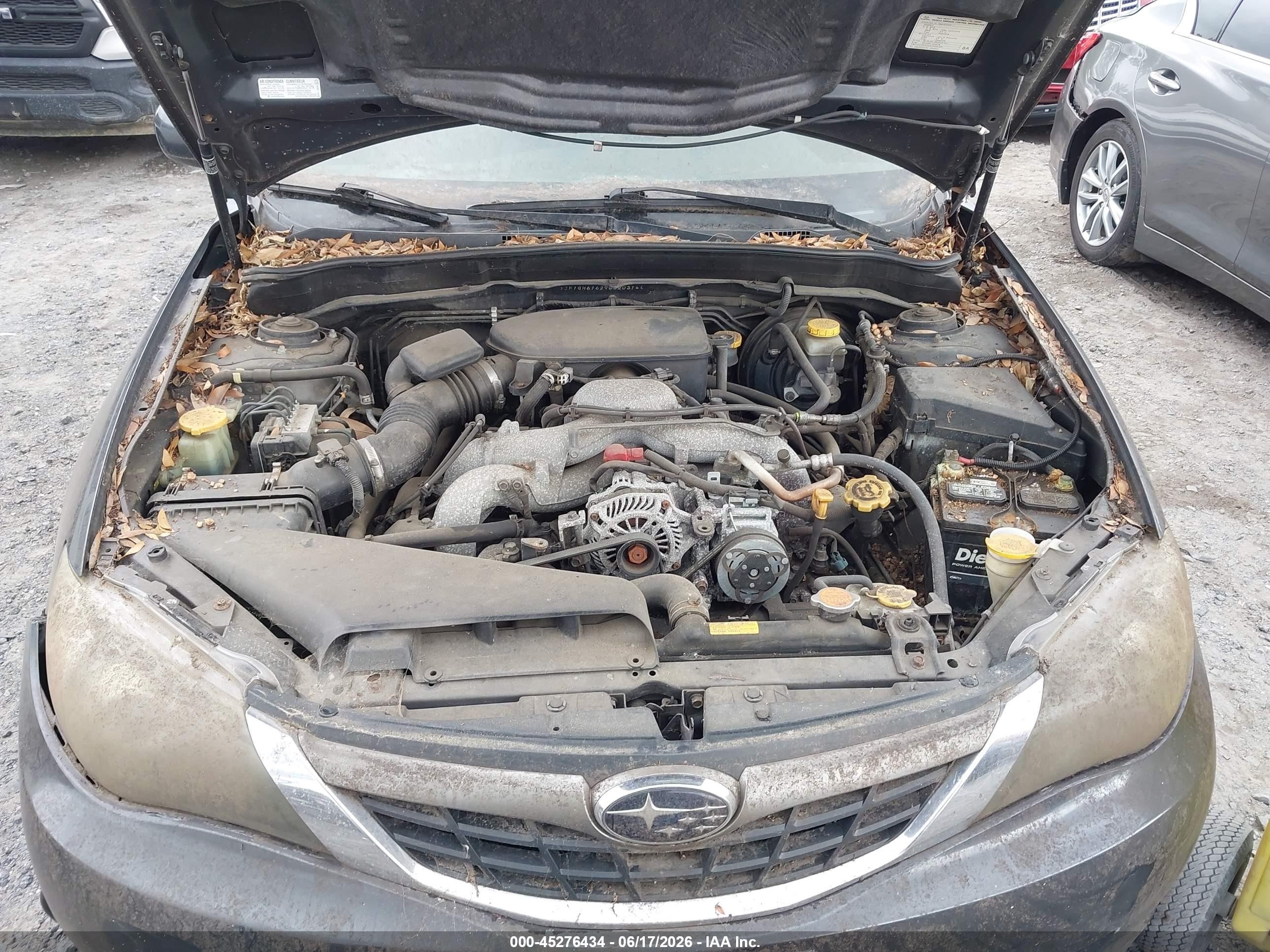 2009 Subaru Impreza 2.5i Black vin: JF1GH61629G820314
