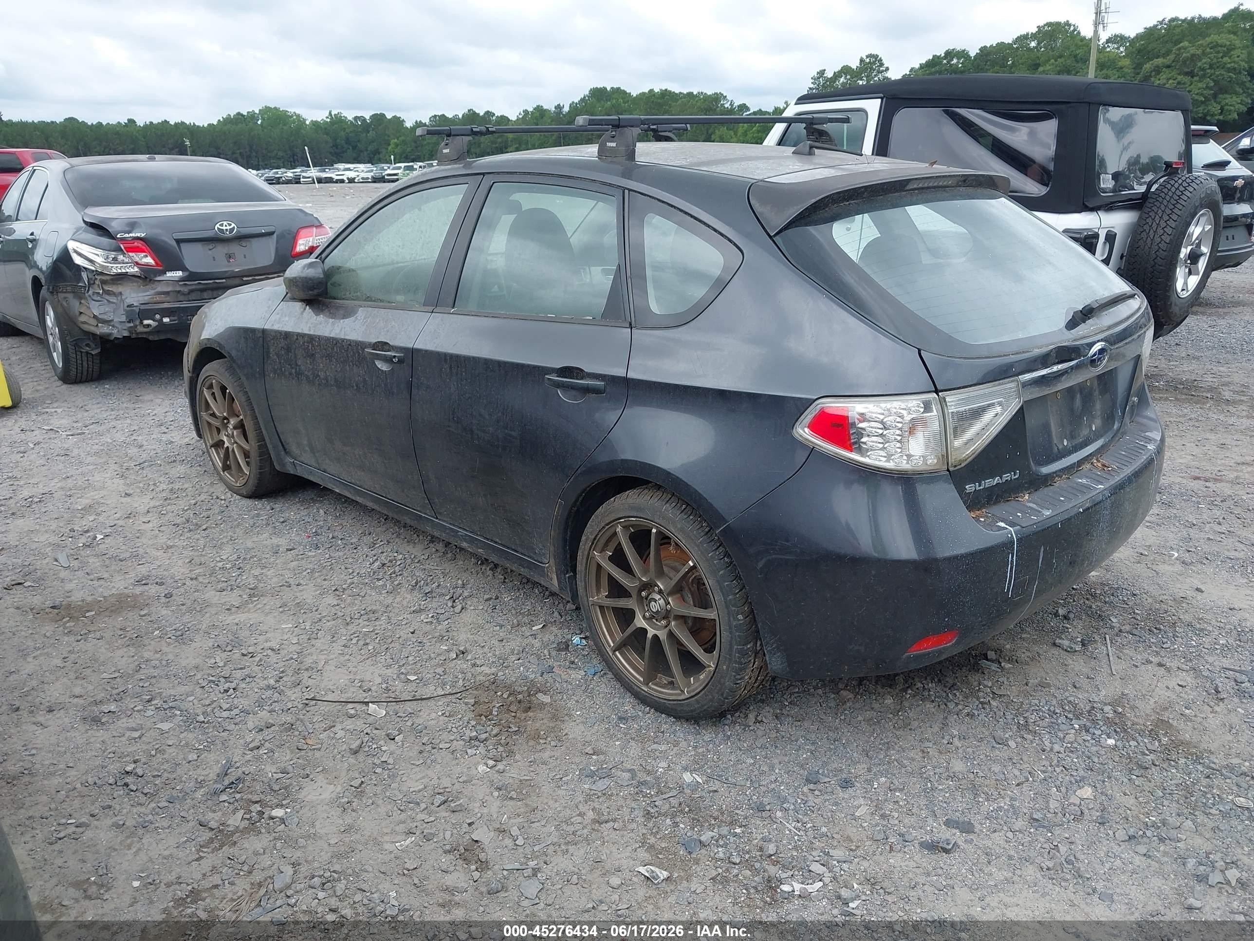 2009 Subaru Impreza 2.5i Black vin: JF1GH61629G820314