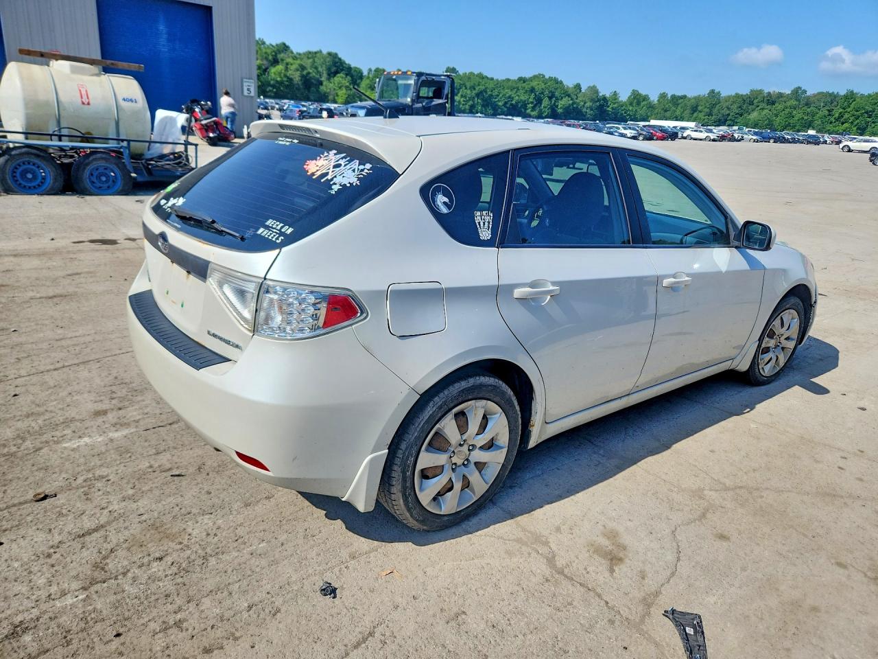 2009 Subaru Impreza 2.5i White vin: JF1GH61629H814362