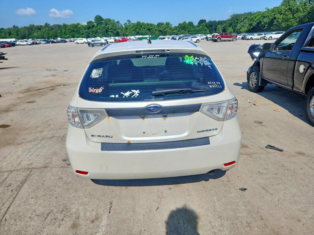 2009 Subaru Impreza 2.5i White vin: JF1GH61629H814362