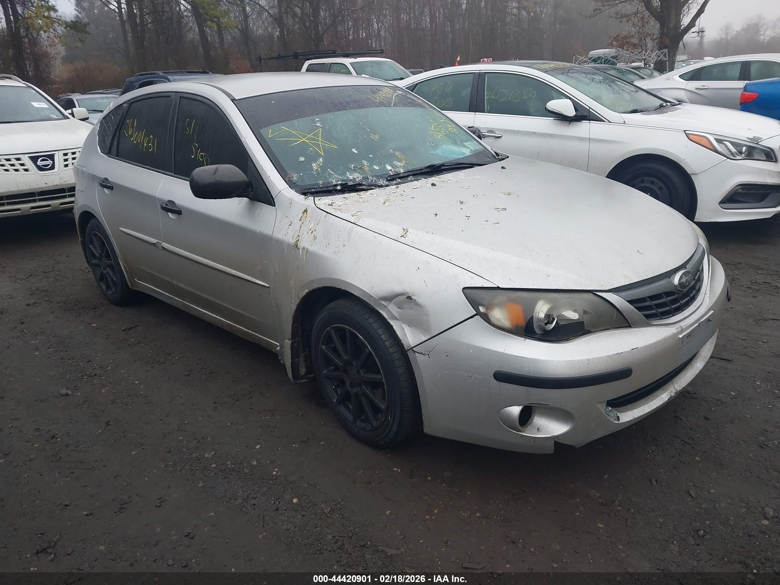2008 Subaru Impreza 2.5i Gray vin: JF1GH61638H813008
