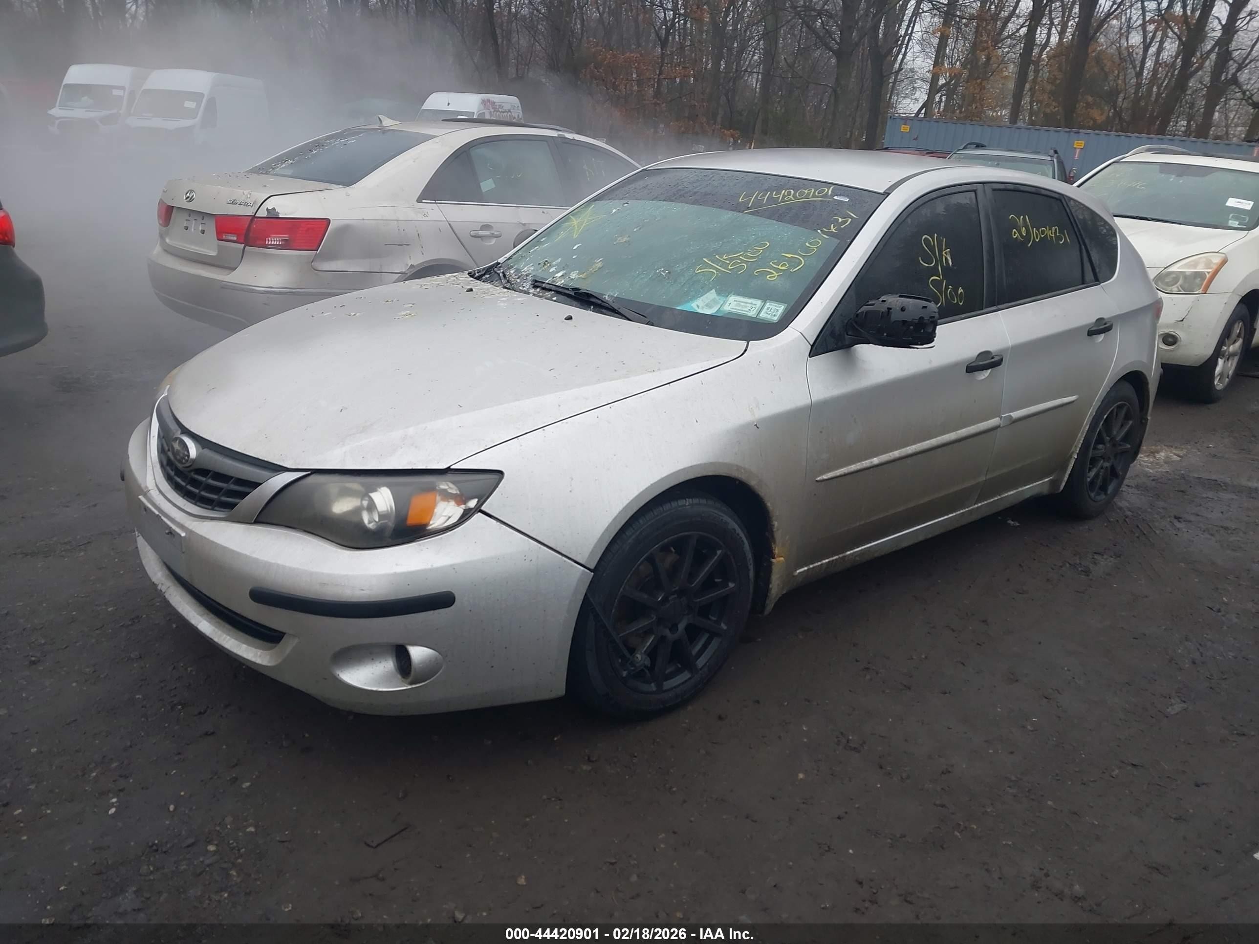 2008 Subaru Impreza 2.5i Gray vin: JF1GH61638H813008