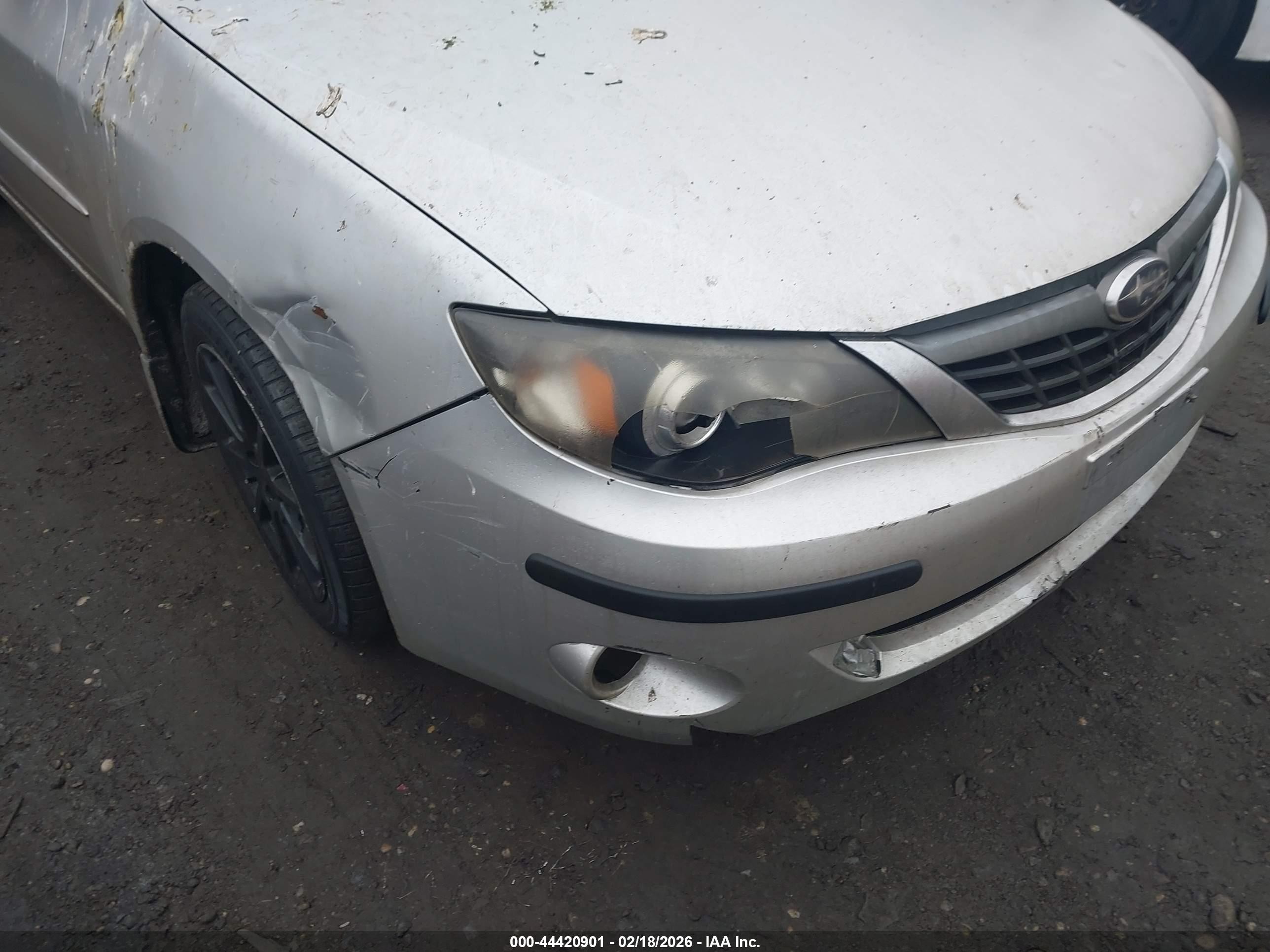 2008 Subaru Impreza 2.5i Gray vin: JF1GH61638H813008