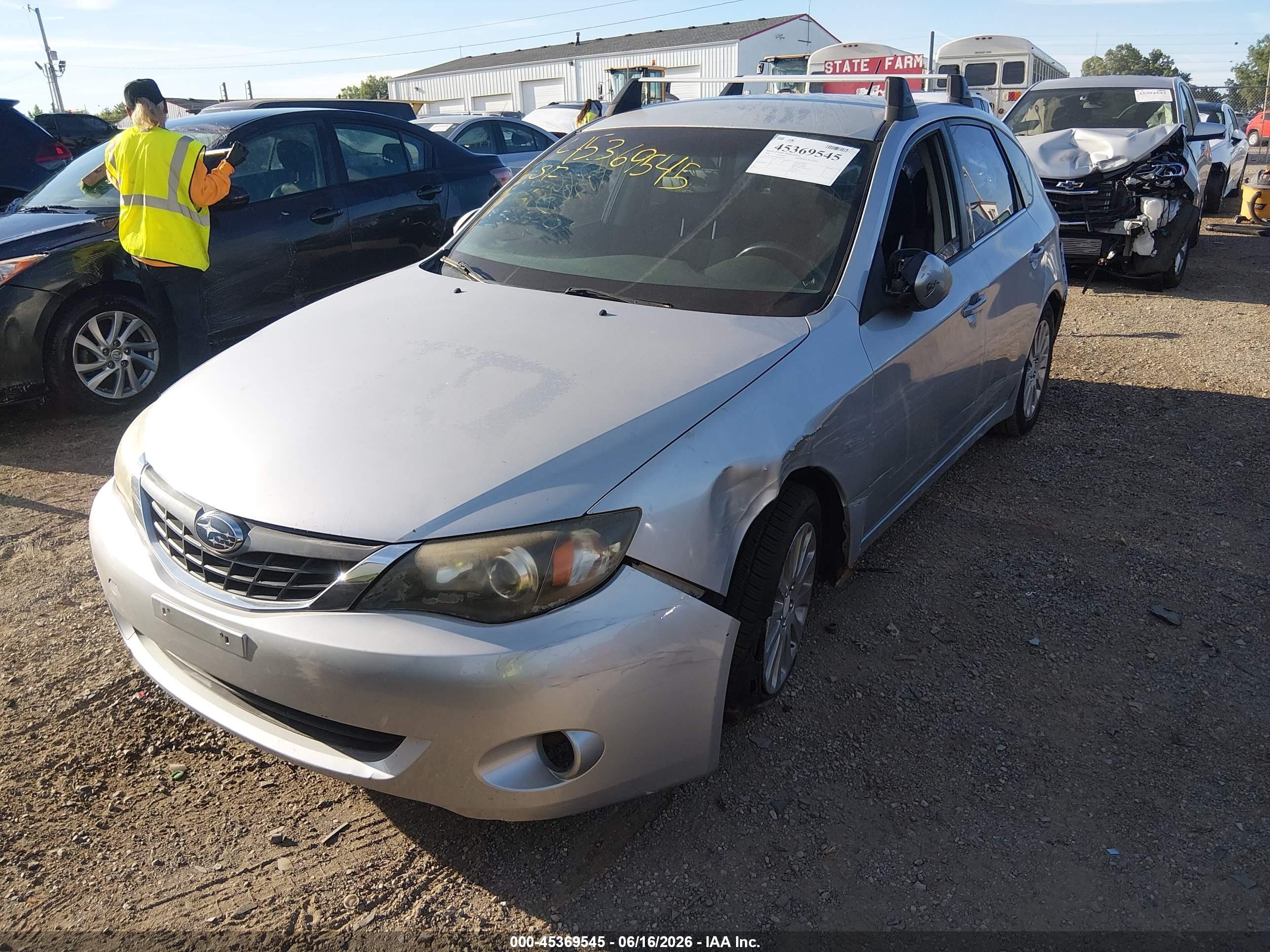 2008 Subaru Impreza Wagon (natl) I W/premium Pkg Серебряный vin: JF1GH61638H836630