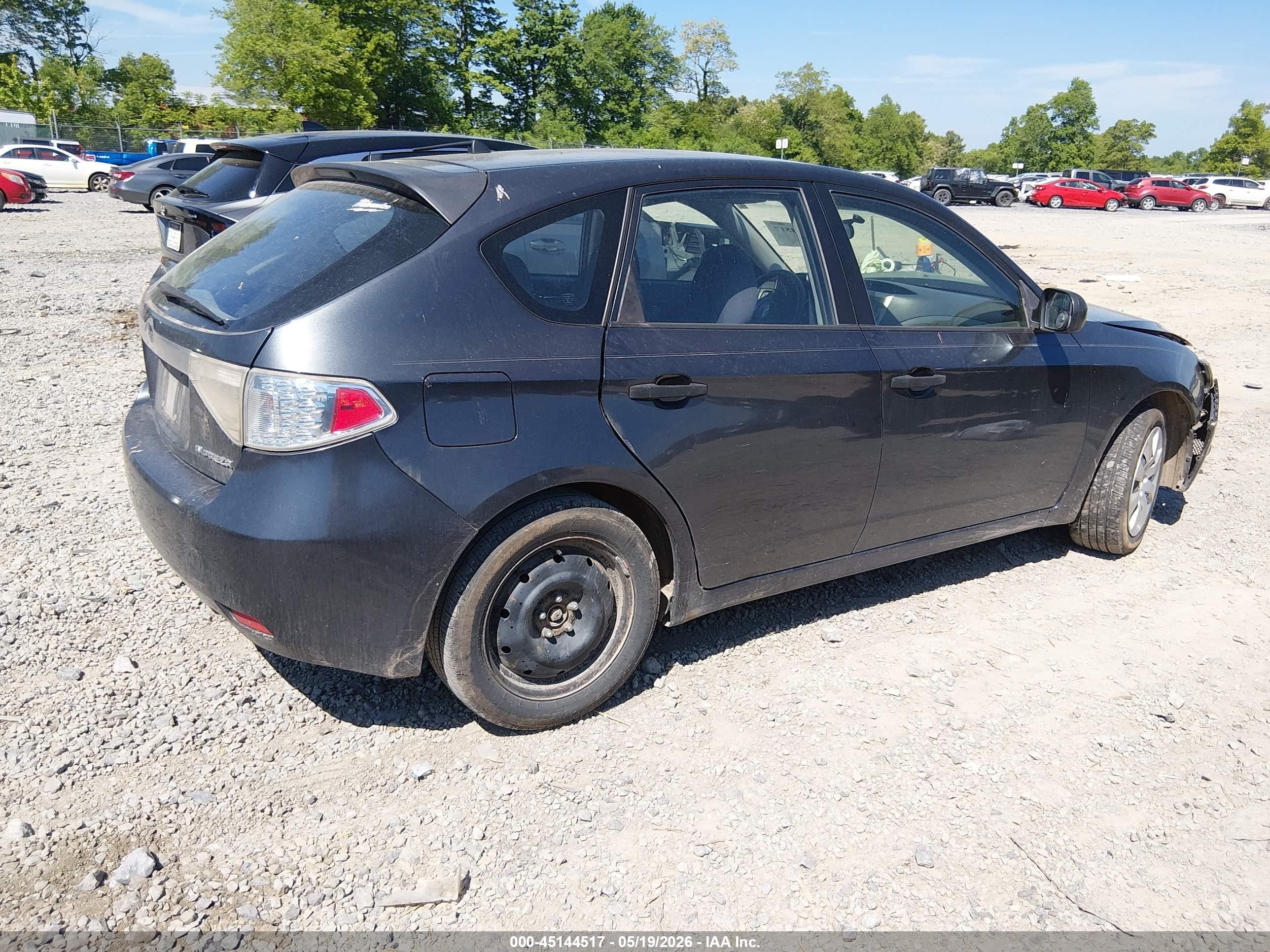 2008 Subaru Impreza Wagon (natl) I Black vin: JF1GH61648G801486