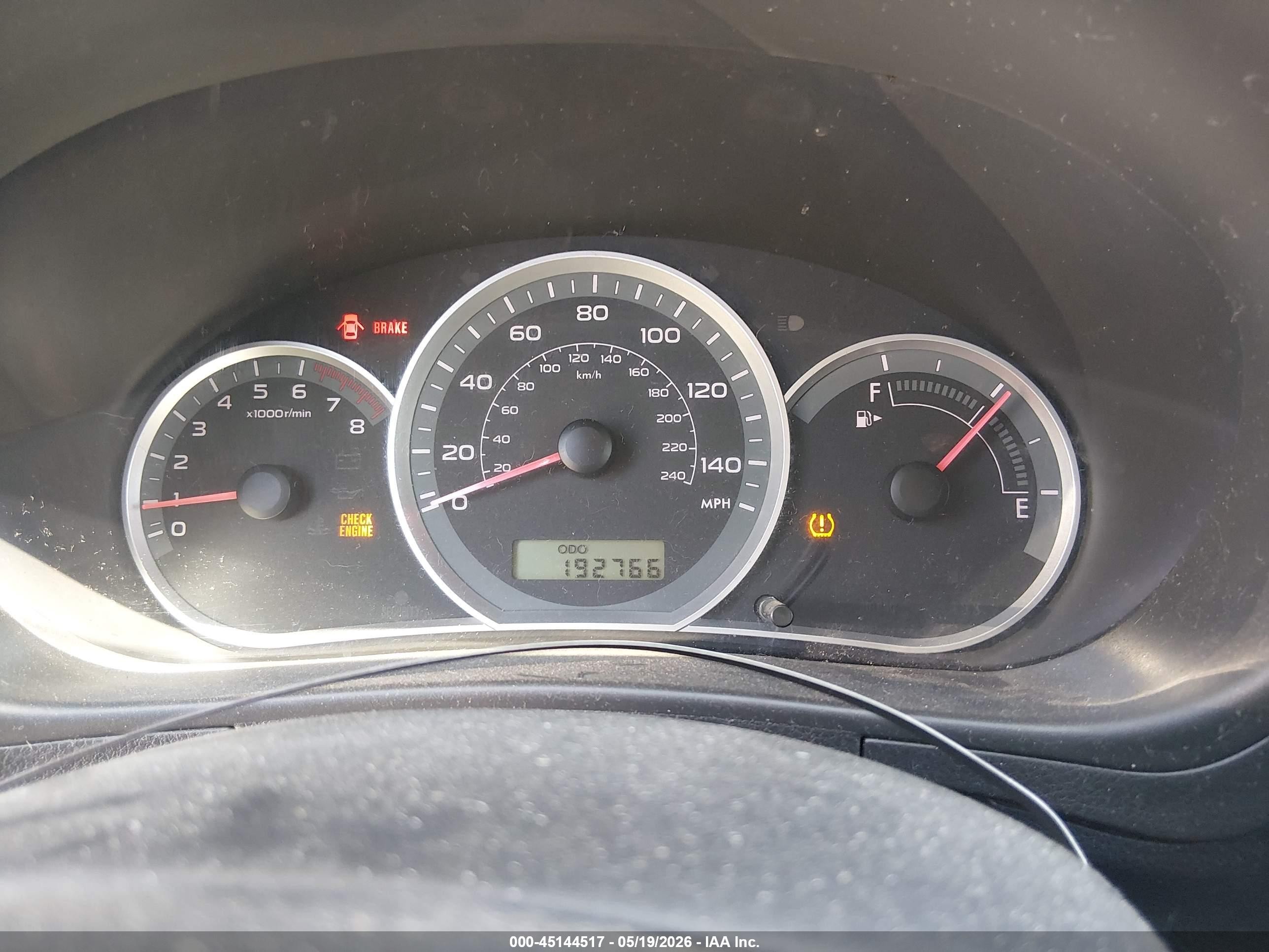 2008 Subaru Impreza Wagon (natl) I Black vin: JF1GH61648G801486