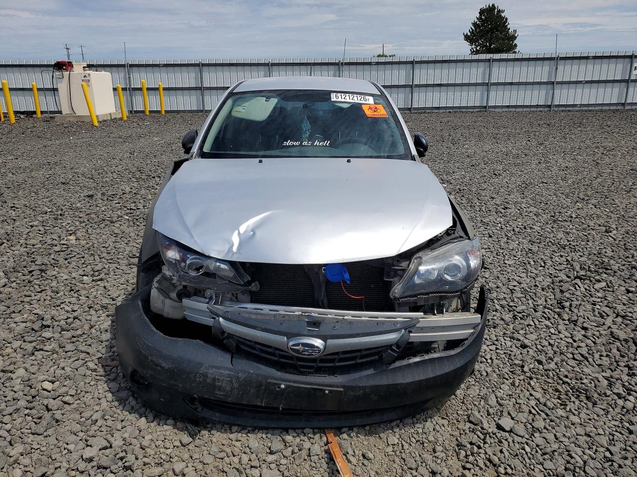 2008 Subaru Impreza 2.5i Silver vin: JF1GH61648H828990