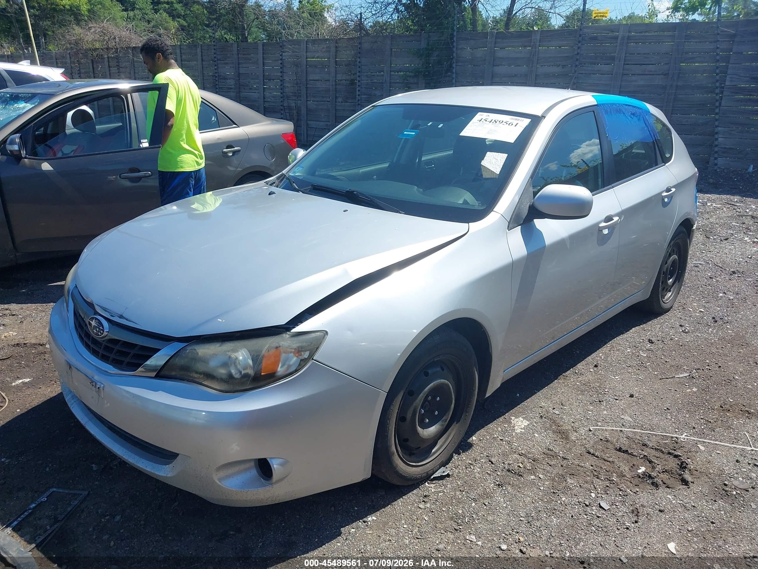 2009 Subaru Impreza 2.5i Silver vin: JF1GH61649H808076