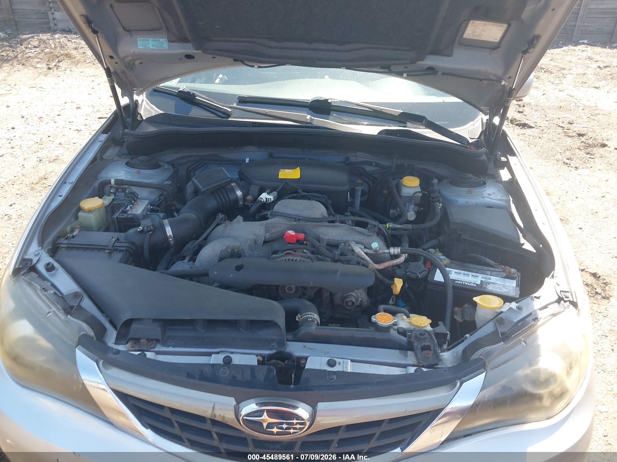 2009 Subaru Impreza 2.5i Silver vin: JF1GH61649H808076