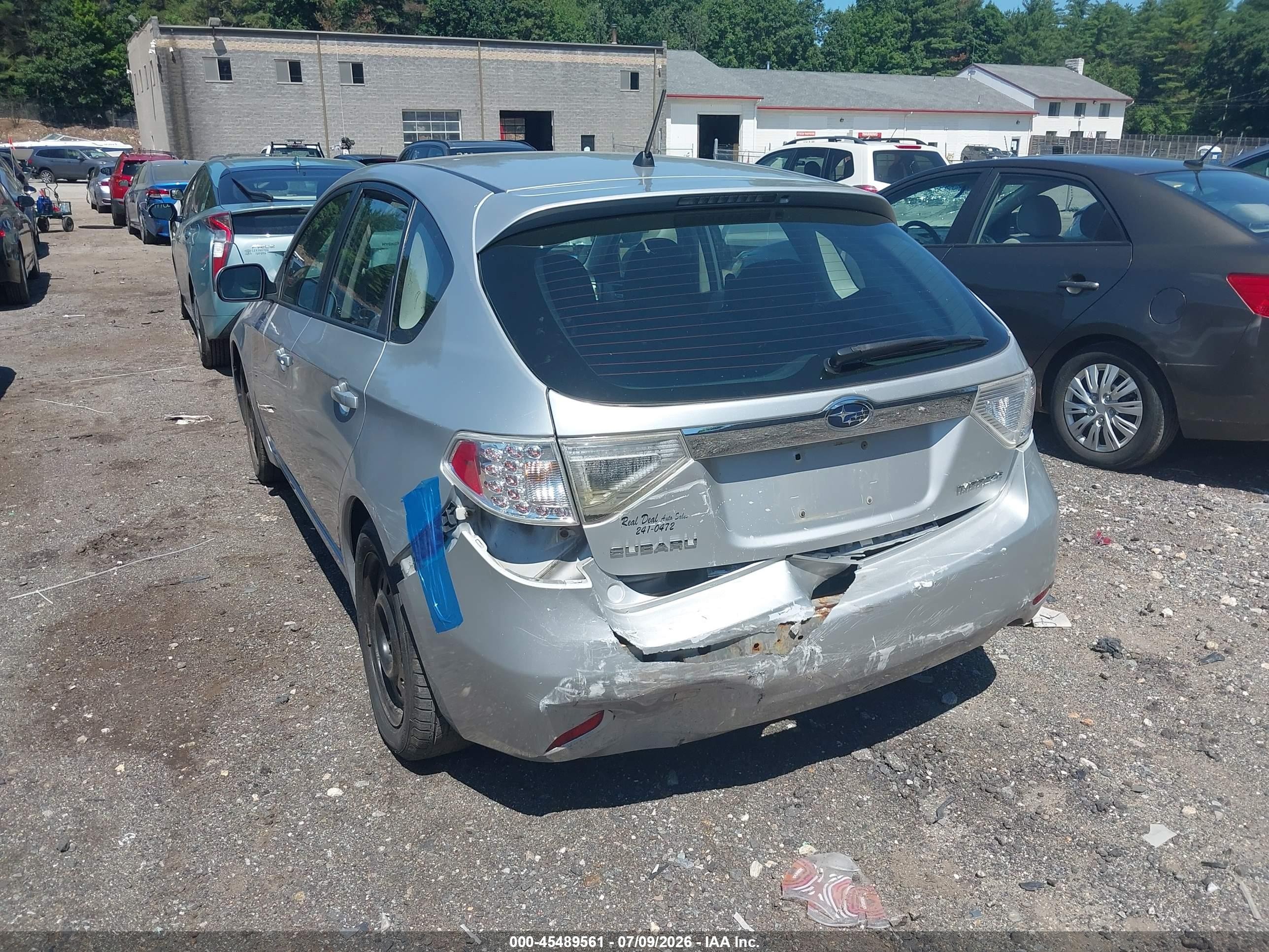 2009 Subaru Impreza 2.5i Silver vin: JF1GH61649H808076