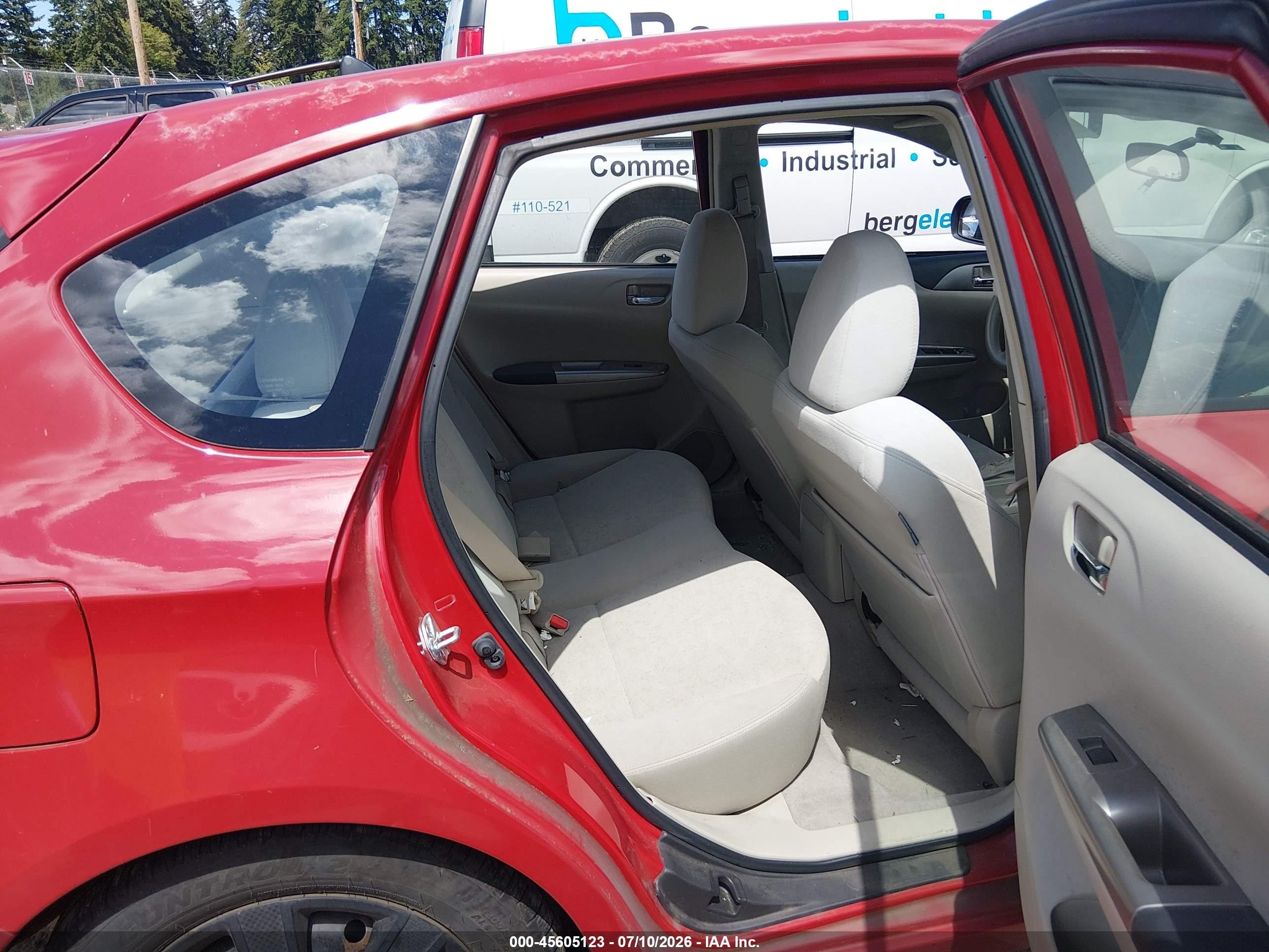 2008 Subaru Impreza Wagon (natl) I Red vin: JF1GH61658H810384