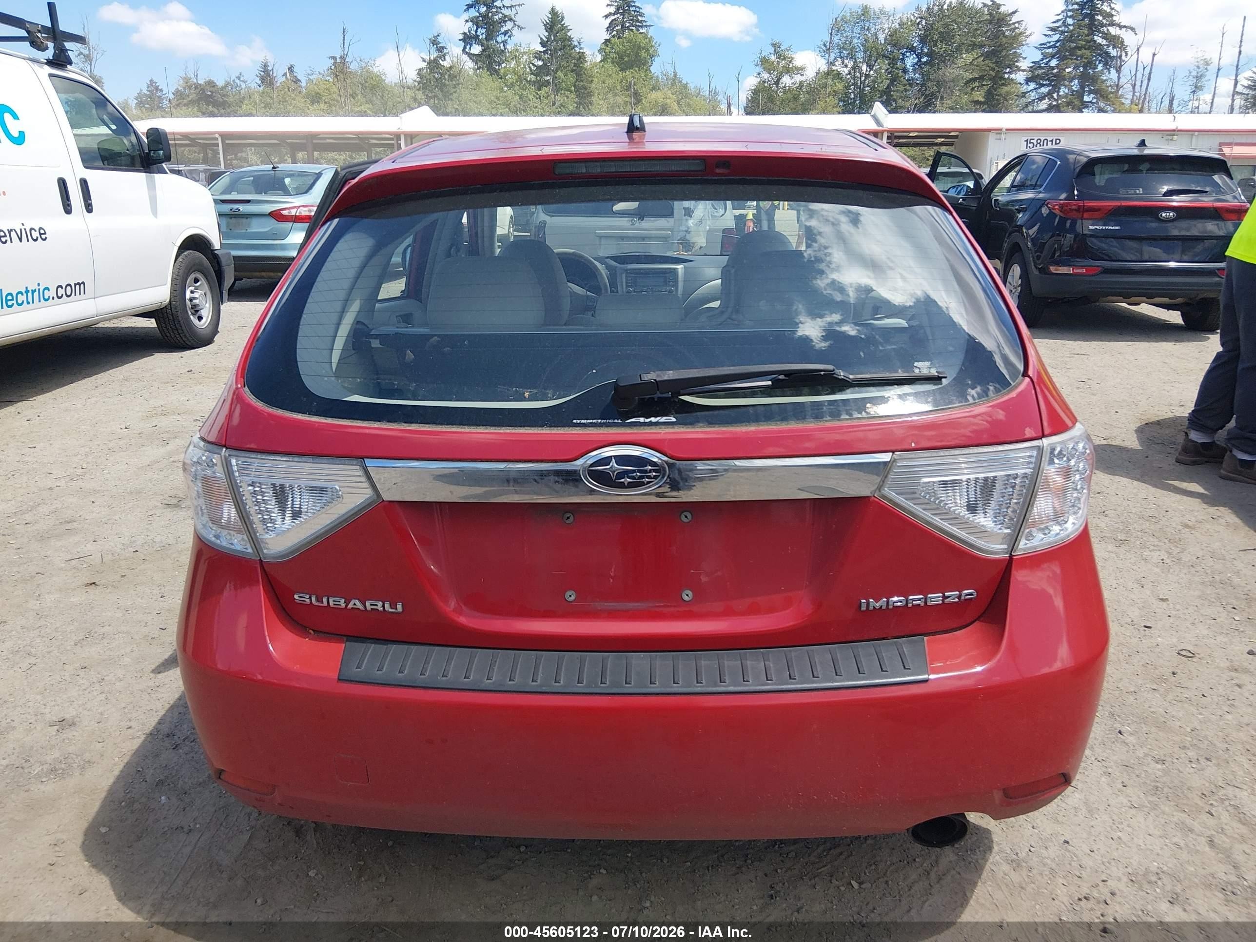 2008 Subaru Impreza Wagon (natl) I Red vin: JF1GH61658H810384