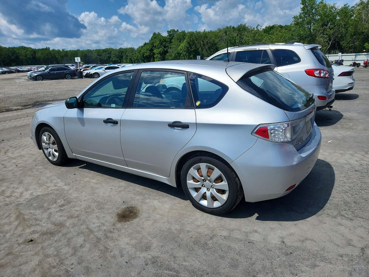 2008 Subaru Impreza 2.5i Silver vin: JF1GH61658H810644