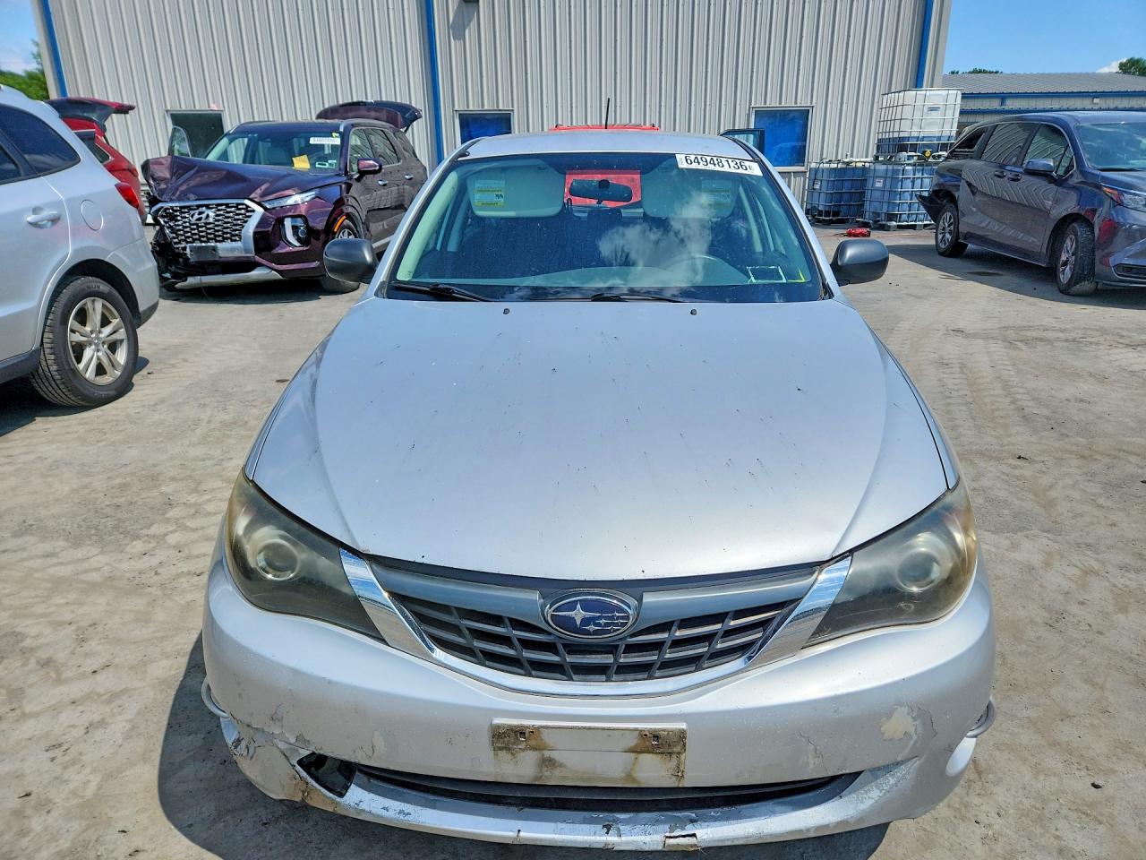 2008 Subaru Impreza 2.5i Silver vin: JF1GH61658H810644