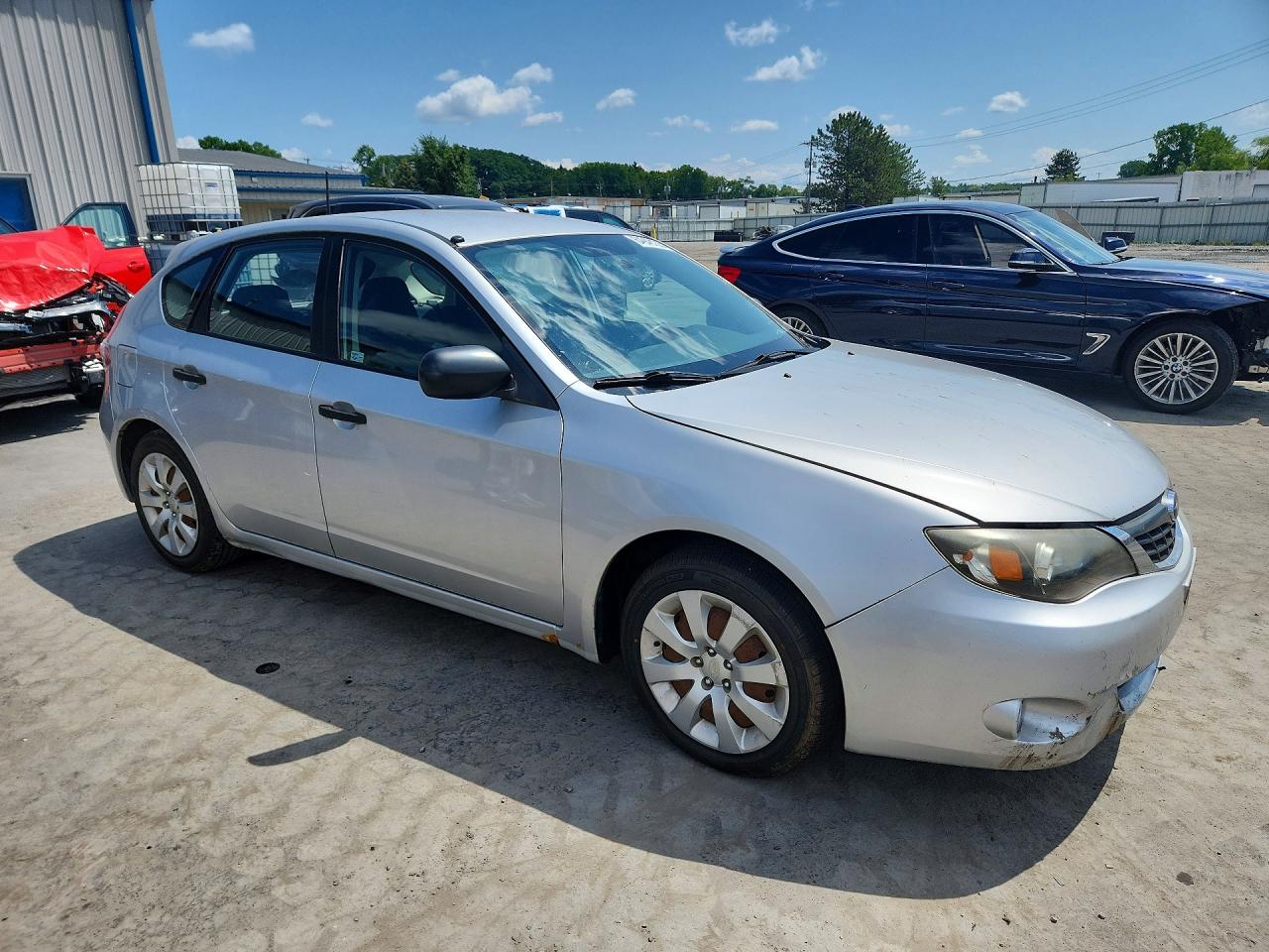 2008 Subaru Impreza 2.5i Silver vin: JF1GH61658H810644