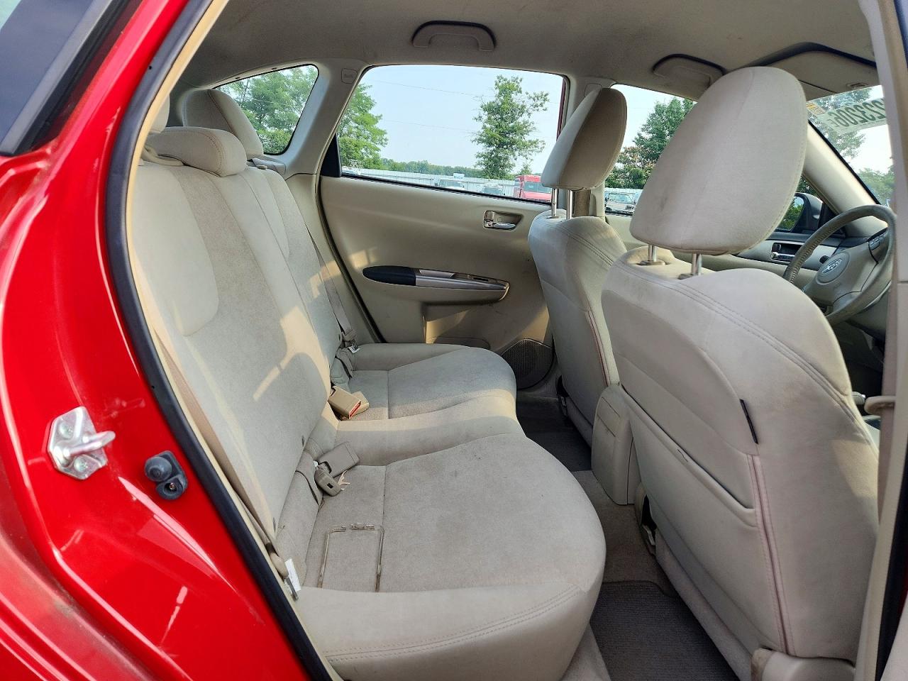 2008 Subaru Impreza 2.5i Red vin: JF1GH61658H825113