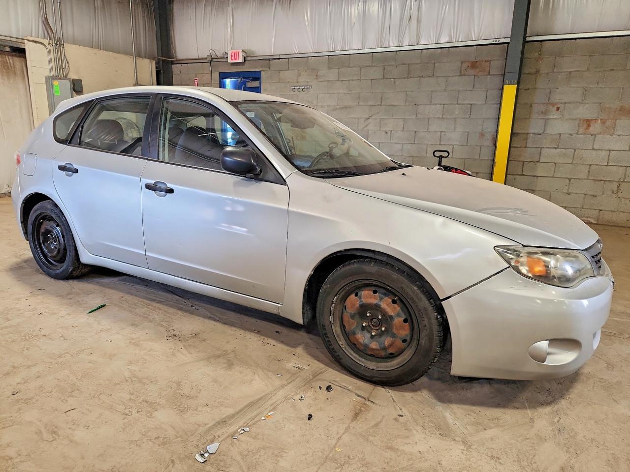 2008 Subaru Impreza 2.5i Silver vin: JF1GH61658H833034