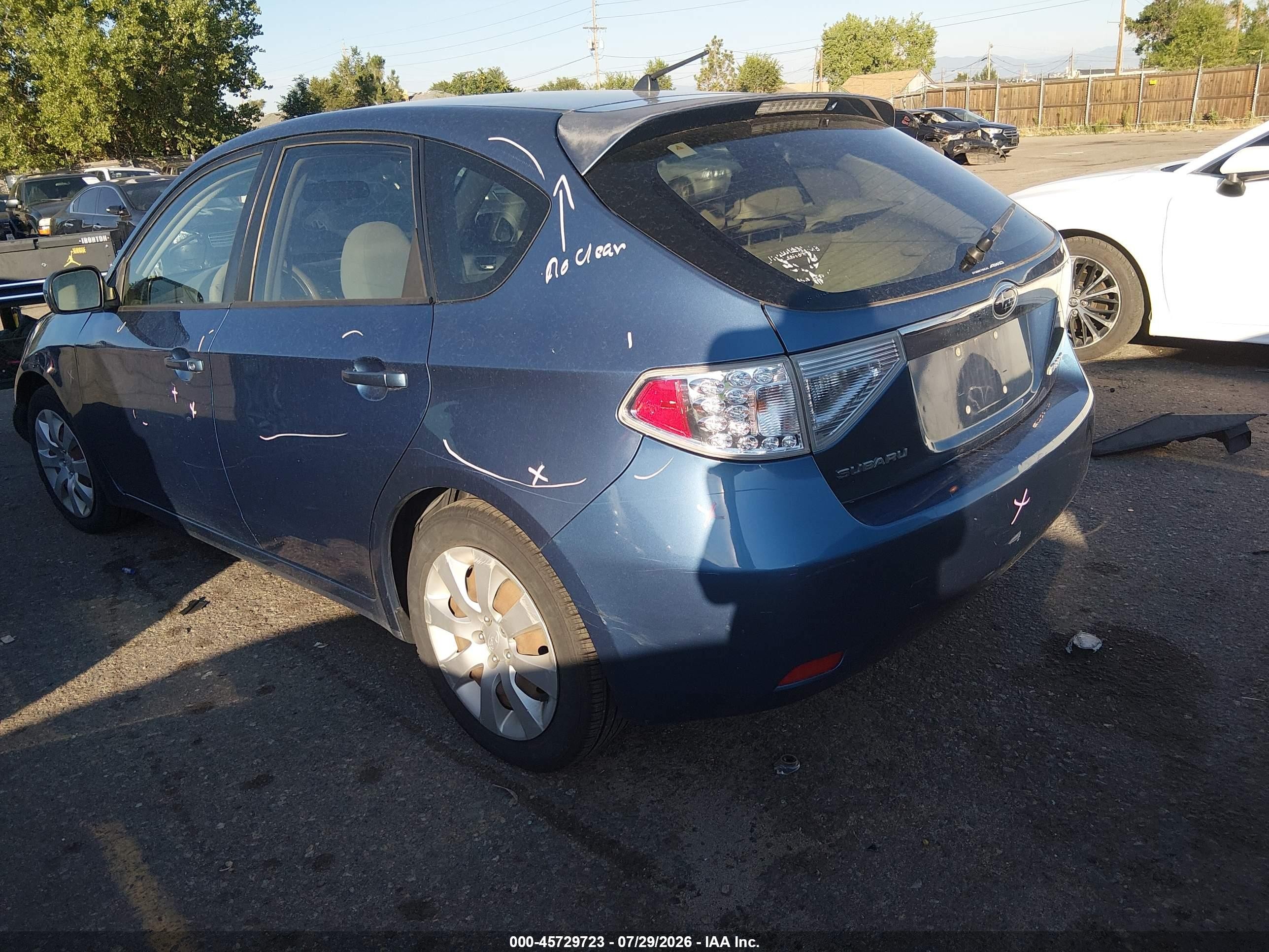 2009 Subaru Impreza 2.5i Синий vin: JF1GH61659H815831