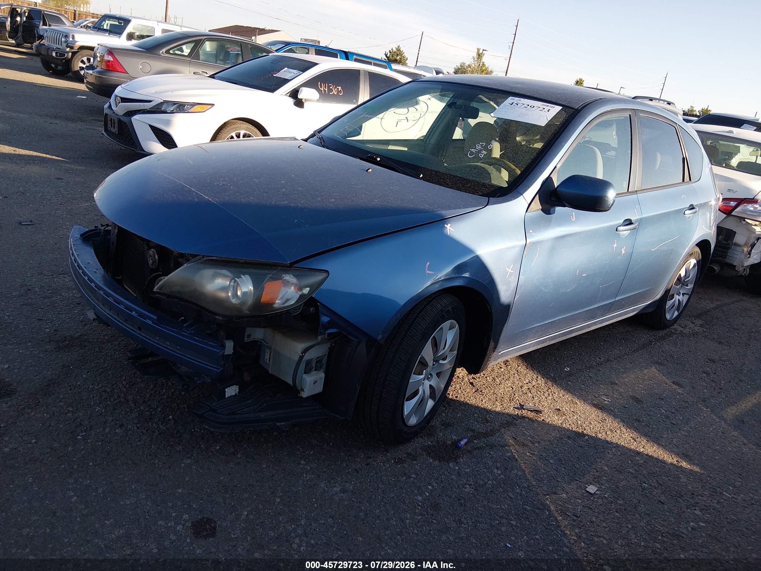 2009 Subaru Impreza 2.5i Синий vin: JF1GH61659H815831