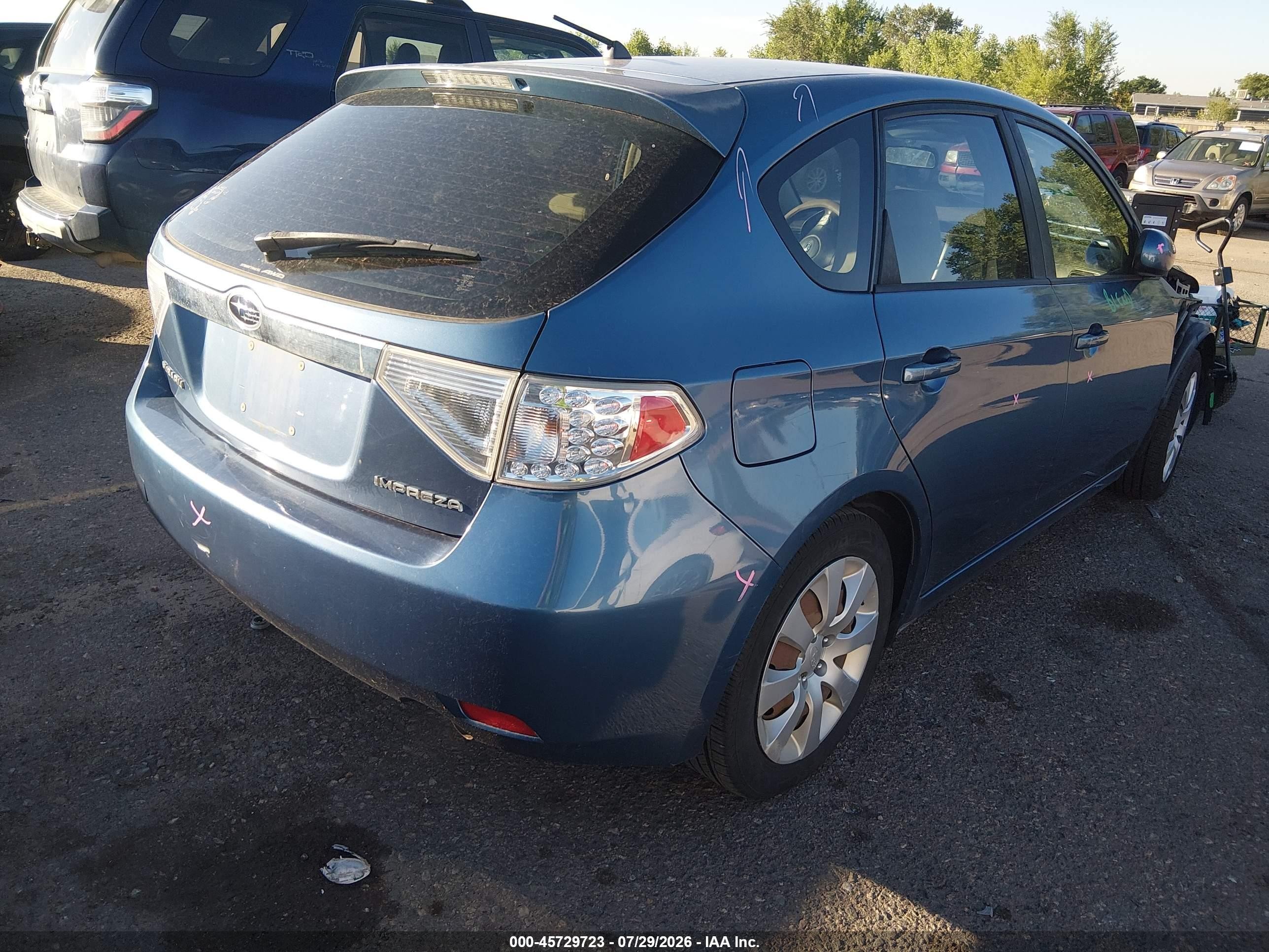 2009 Subaru Impreza 2.5i Синий vin: JF1GH61659H815831