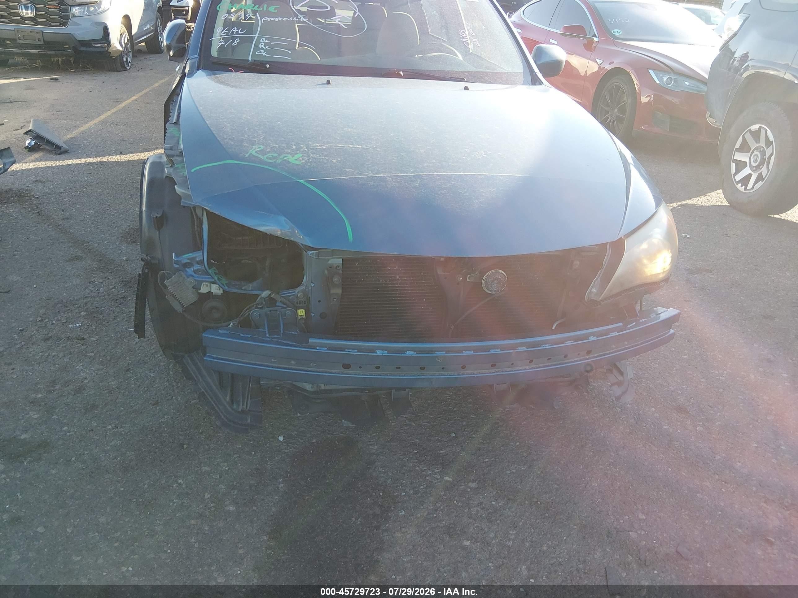 2009 Subaru Impreza 2.5i Синий vin: JF1GH61659H815831
