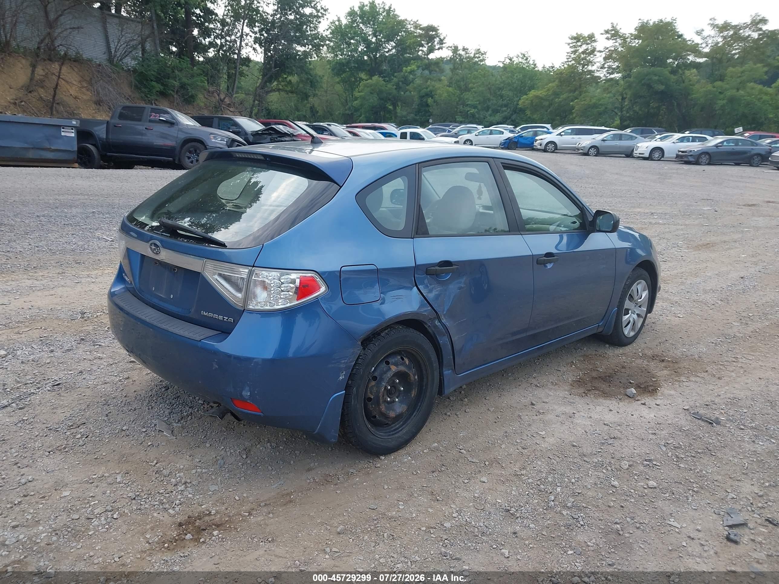 2008 Subaru Impreza Wagon (natl) I Blue vin: JF1GH61668H810166